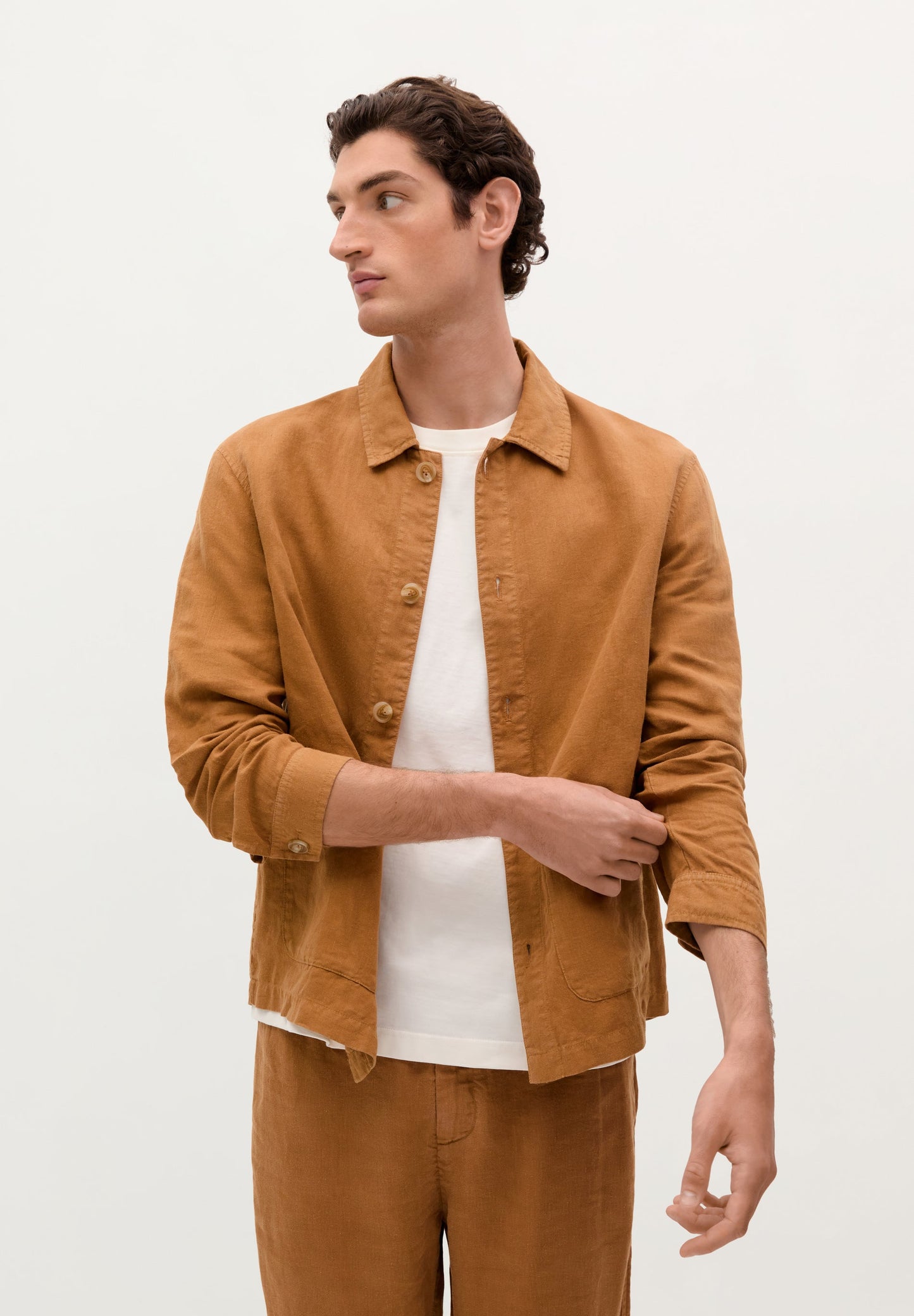 100% LINEN OVERSHIRT