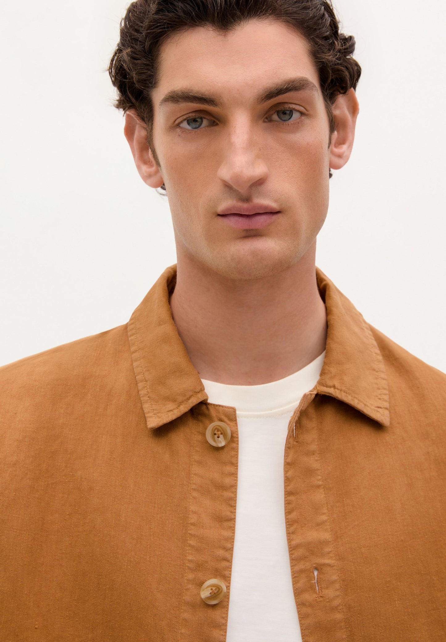 100% LINEN OVERSHIRT