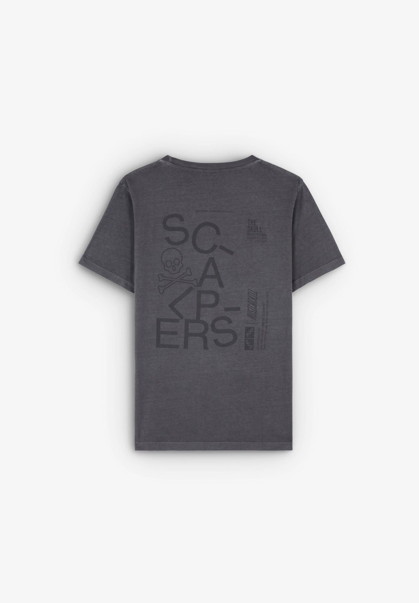T-SHIRT WITH SKULL LOGO