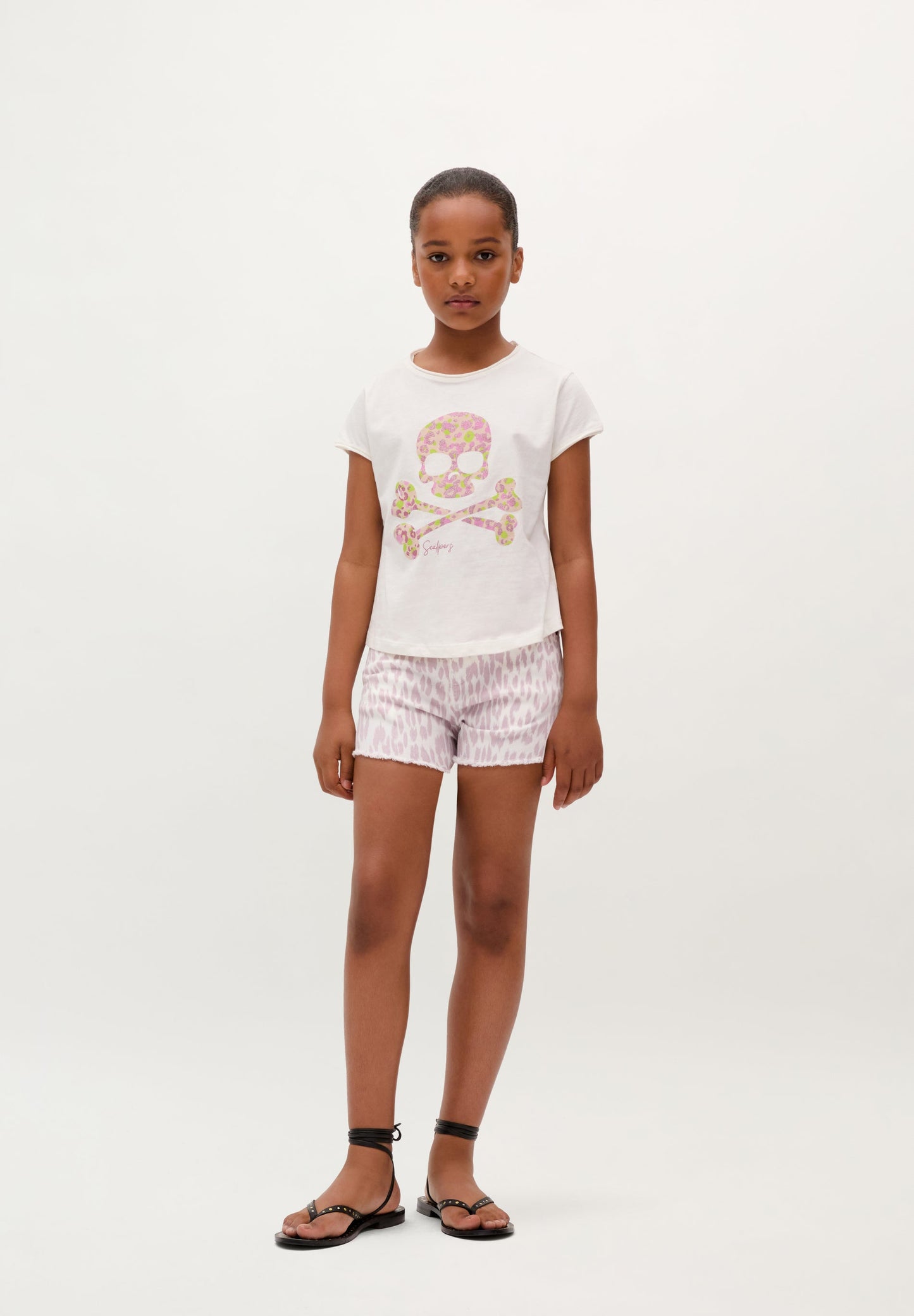 GLITTER SKULL T-SHIRT