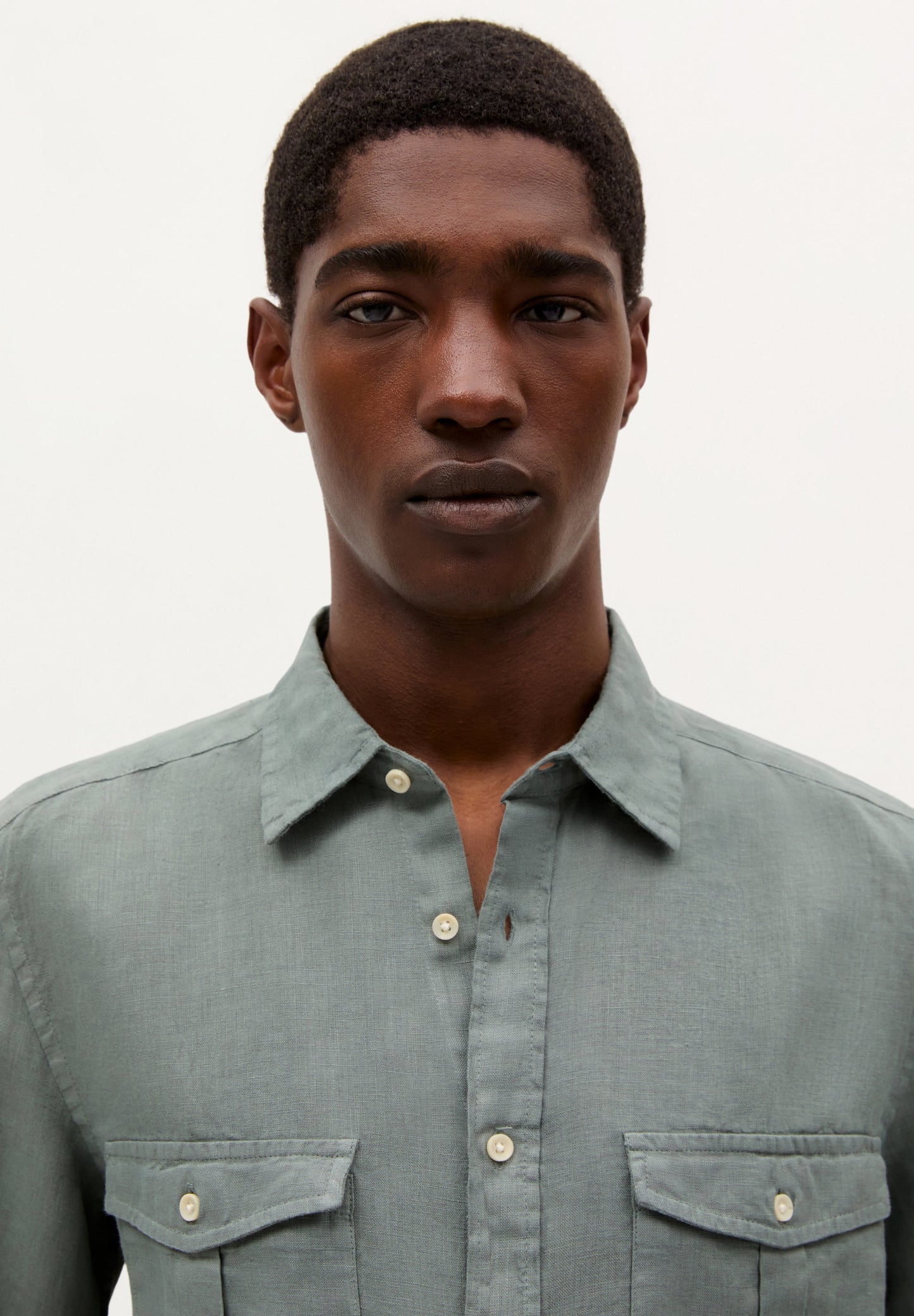 LINEN SHIRT WITH POCKETS