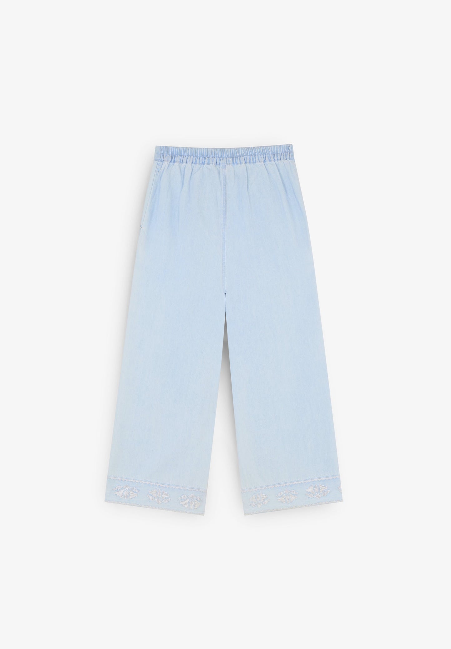 TROUSERS WITH EMBROIDERED DETAILS