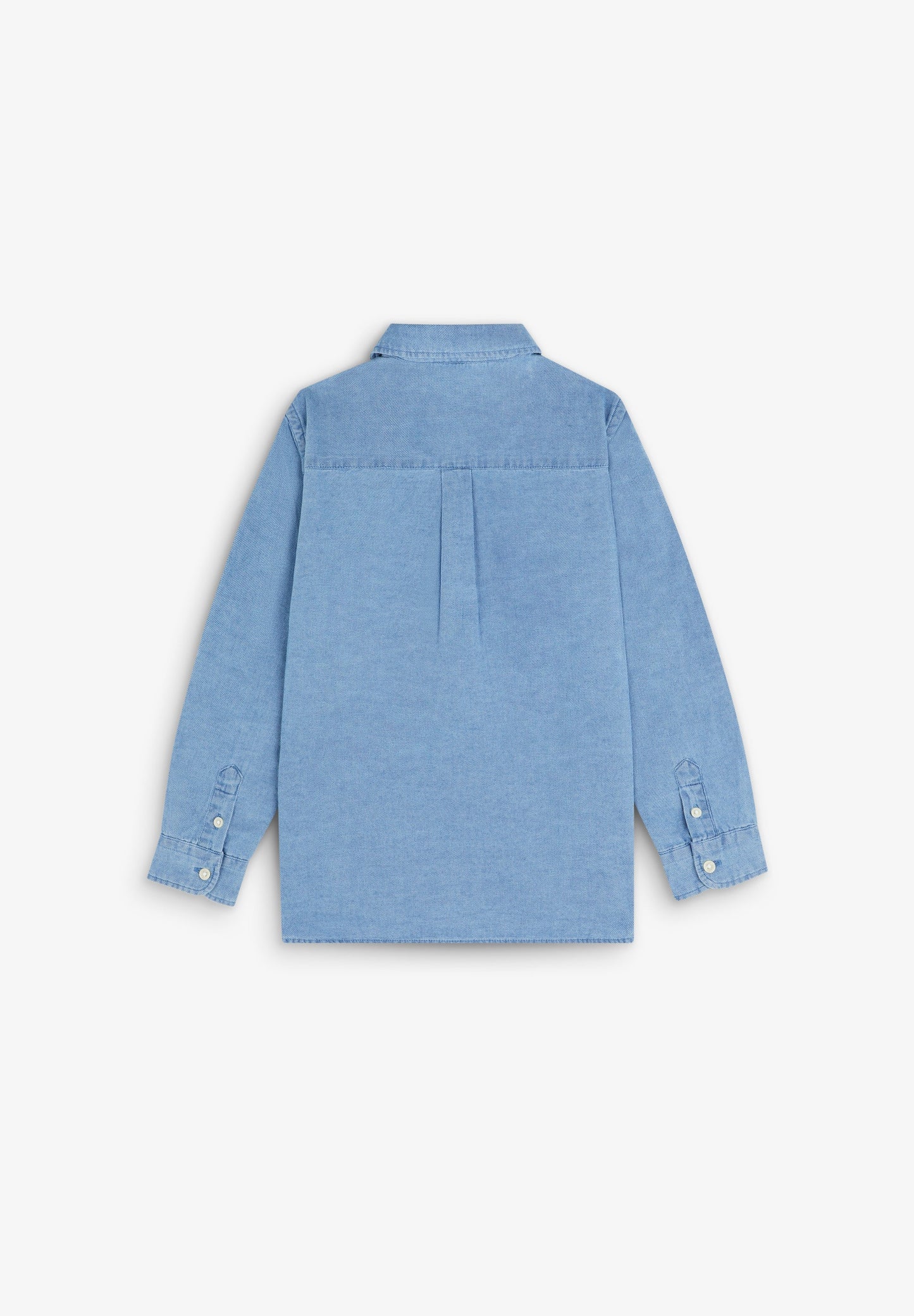 SKULL DENIM POLO SHIRT