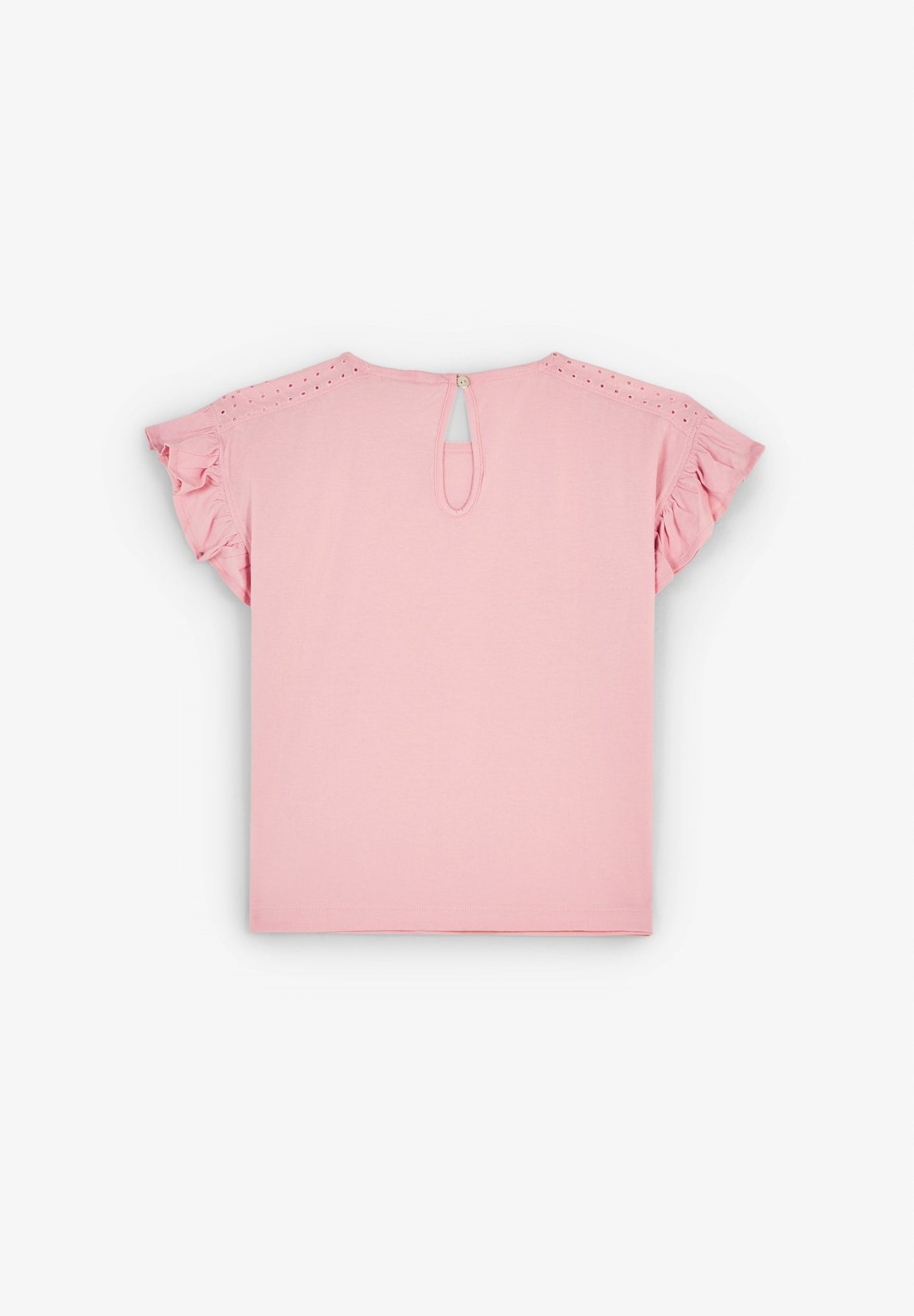 RUFFLE SLEEVE T-SHIRT