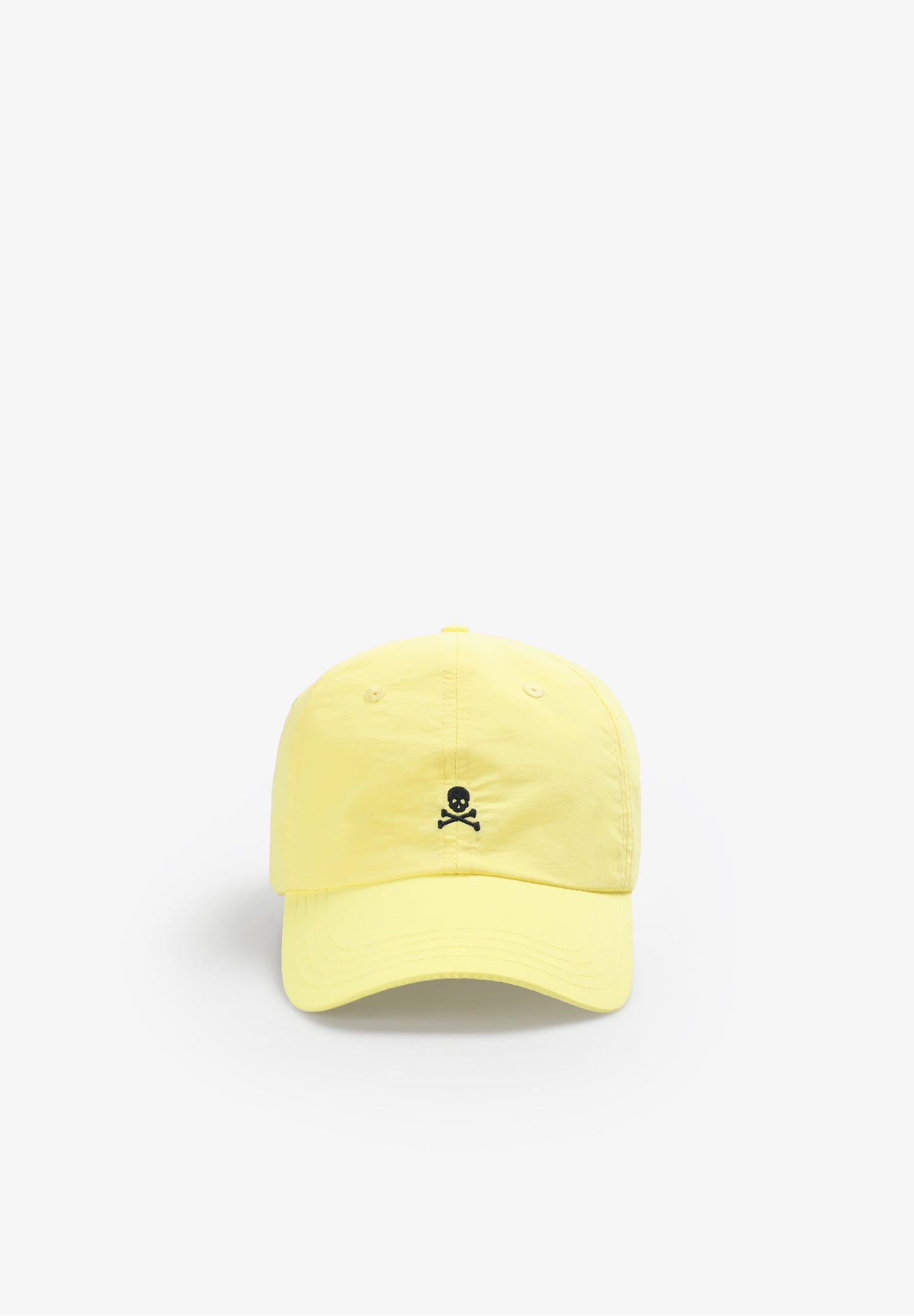 SKULL CAP WITH CONTRAST EMBROIDERY