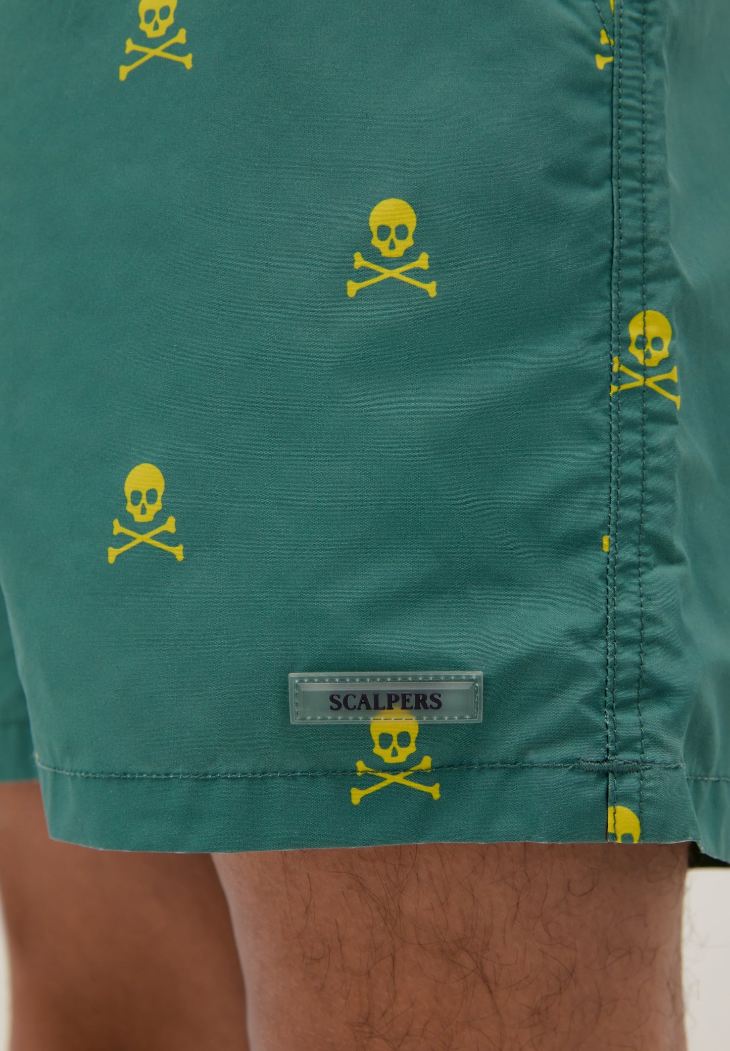 SWIMMING TRUNKS WITH SKULL PRINT