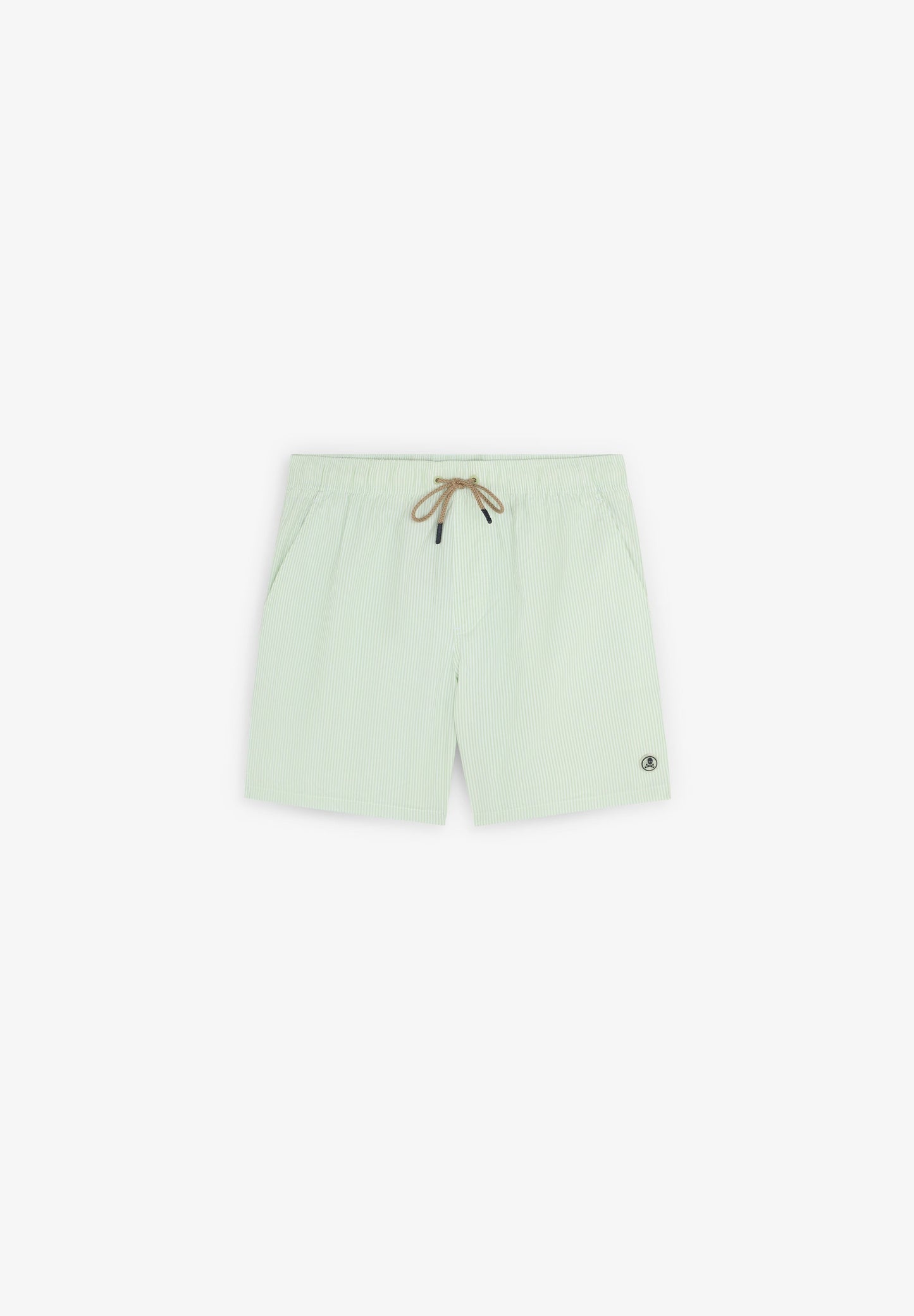 STRIPE PRINT SWIMMING TRUNKS