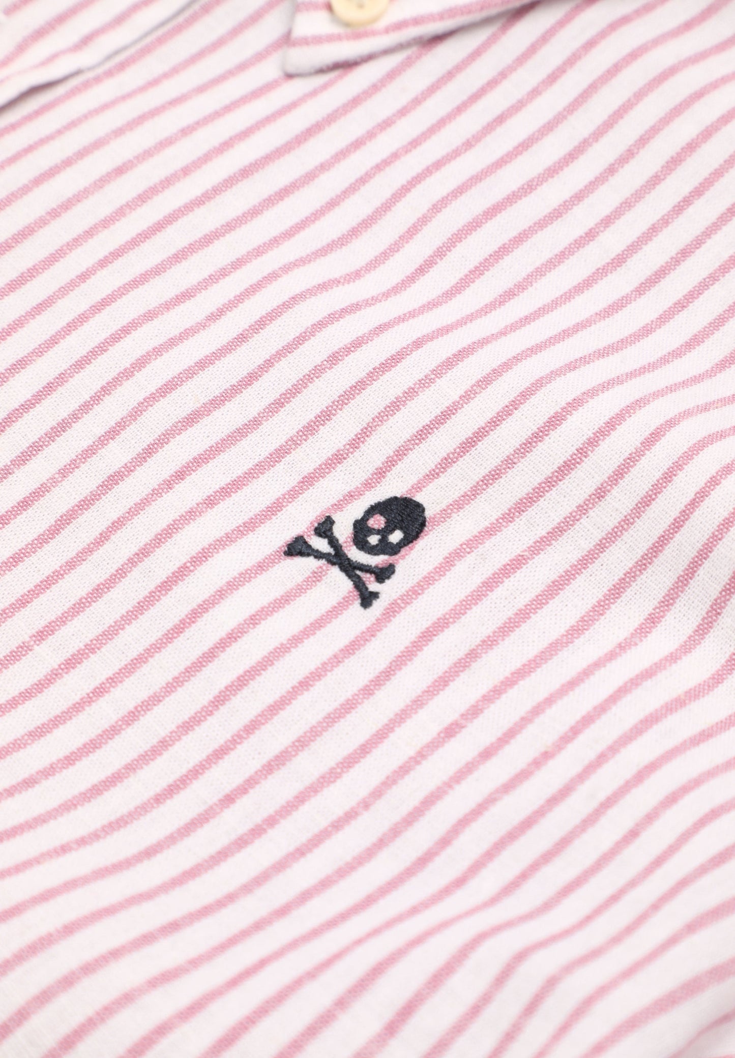 STRIPED SHIRT WITH CONTRAST SKULL