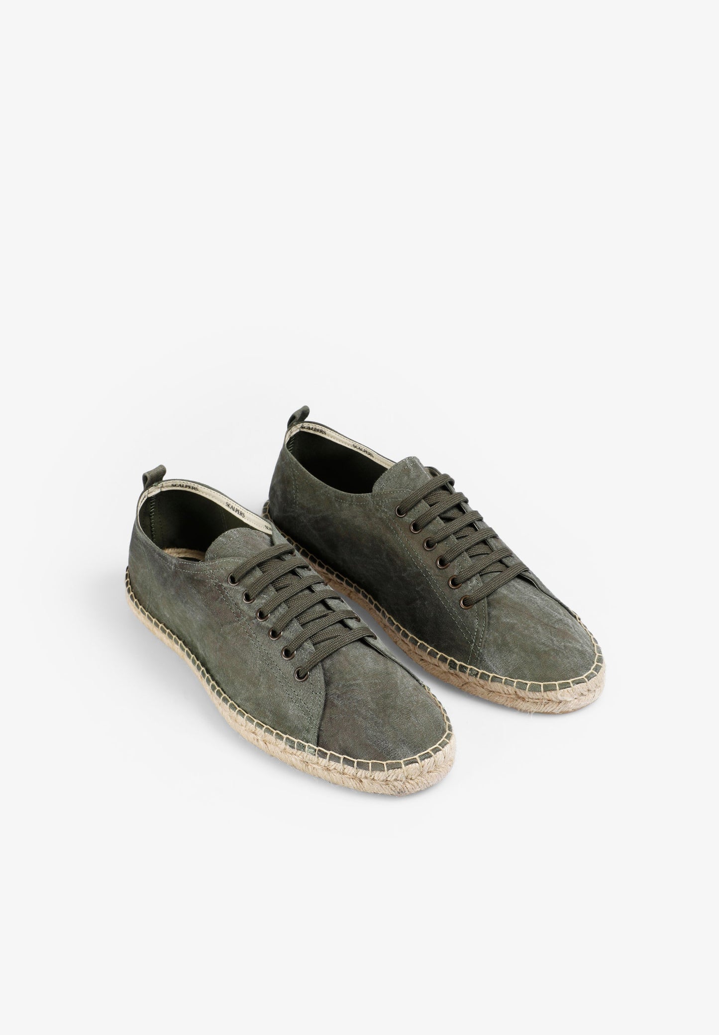 KNIT LACE-UP ESPADRILLES