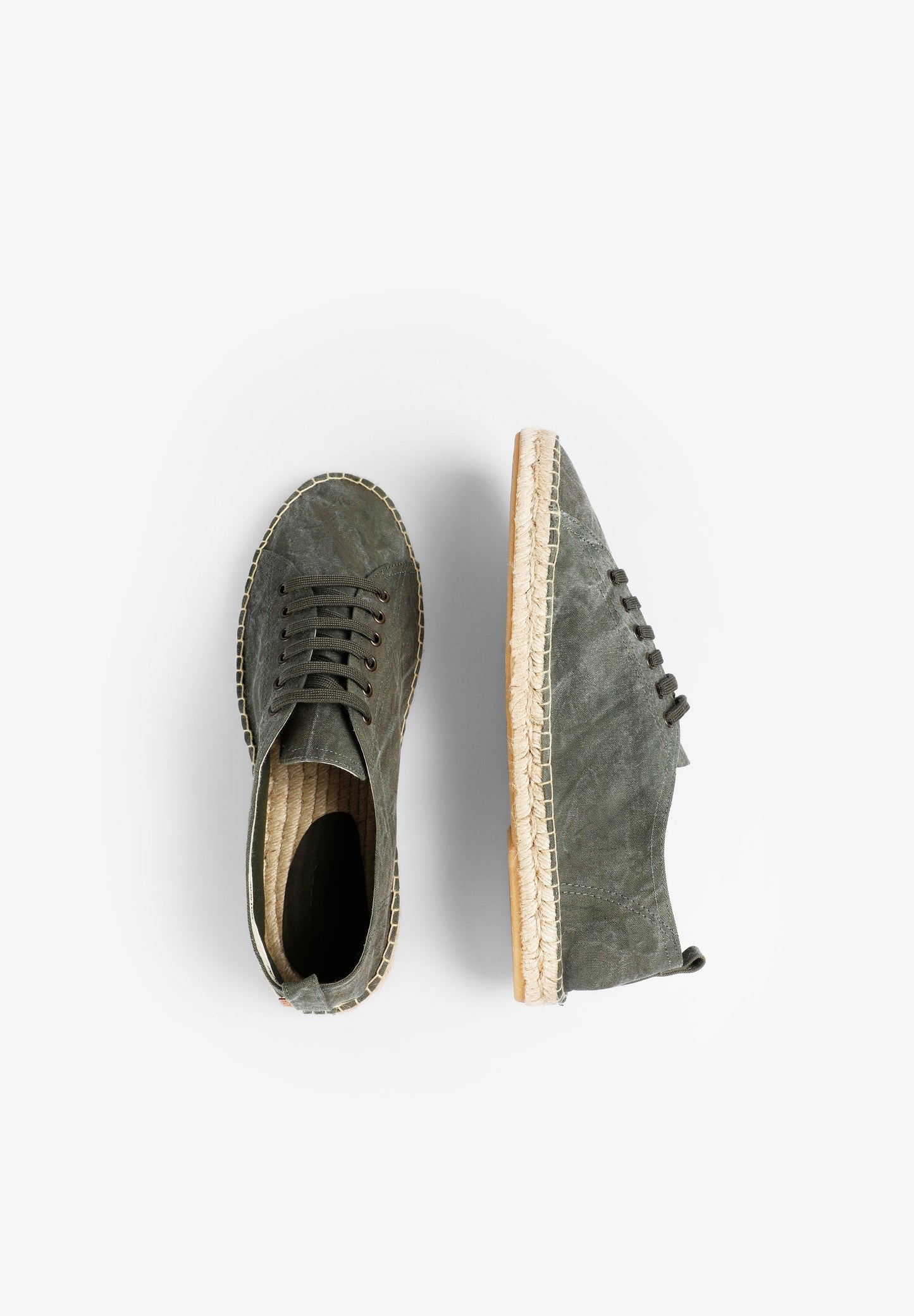 KNIT LACE-UP ESPADRILLES