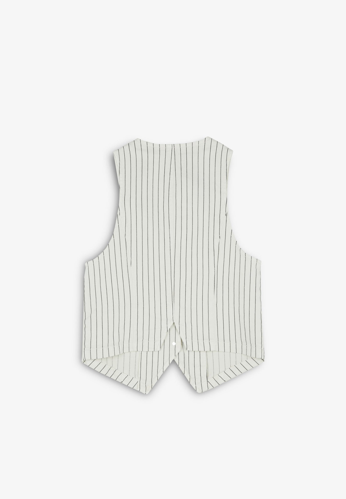 STRIPED DENIM WAISTCOAT