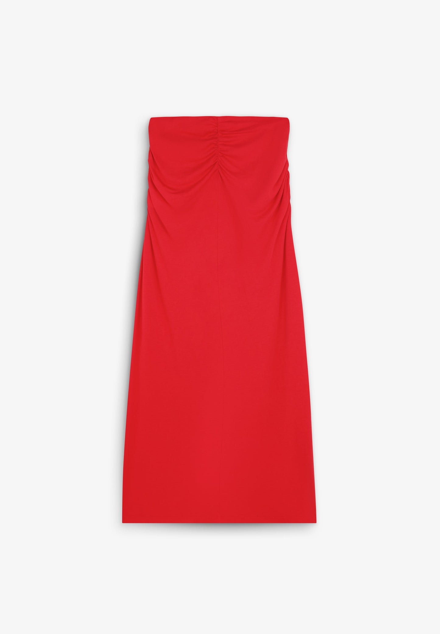 MIDI SKIRT WITH GATHERED DETAIL