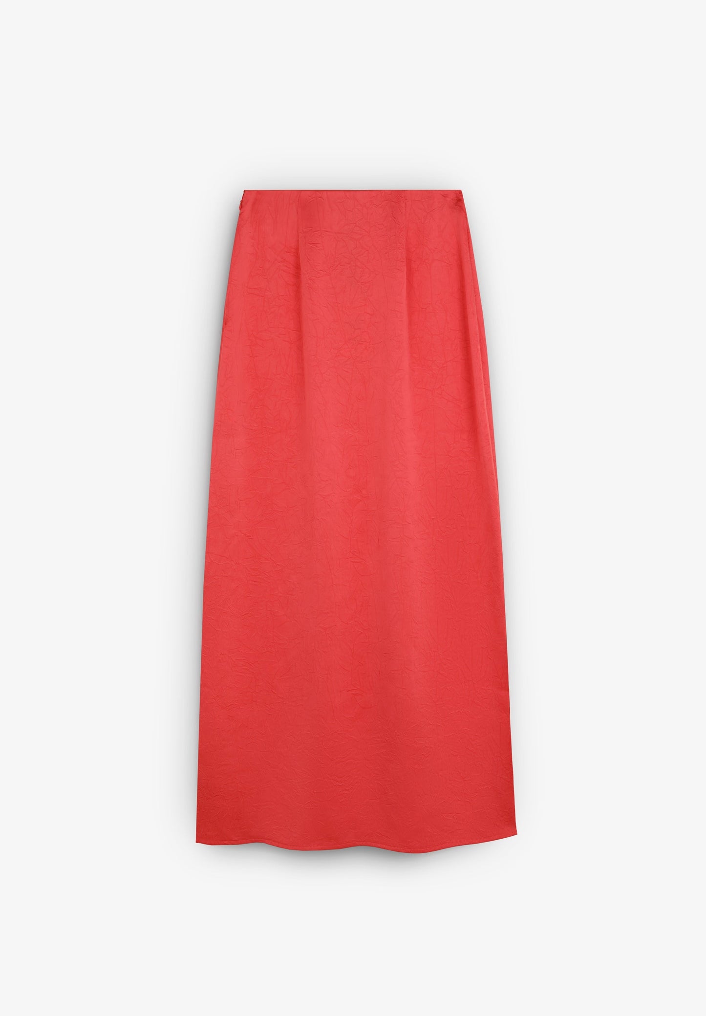 TEXTURED FLOWING MIDI SKIRT