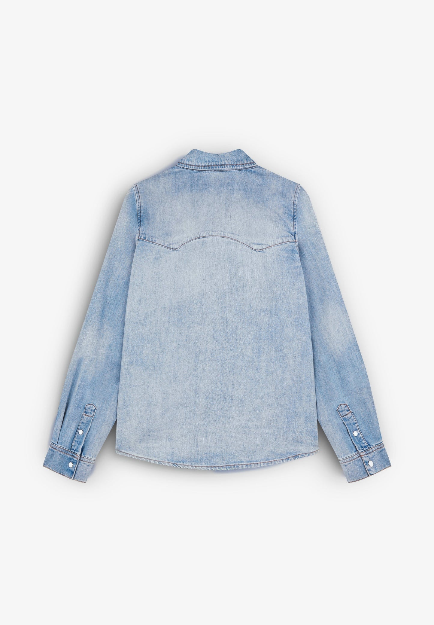 DENIM SHIRT WITH CONTRAST POCKET