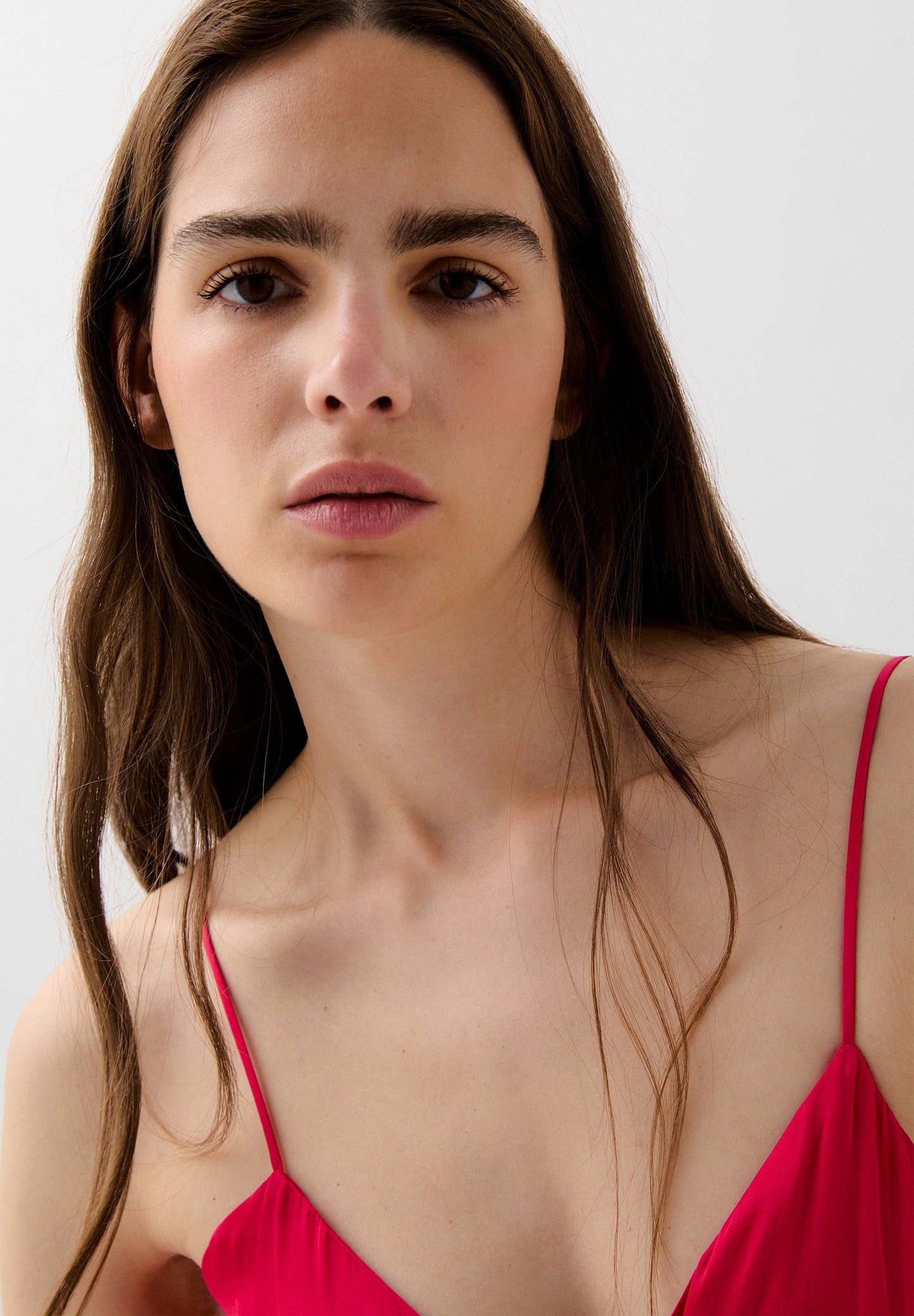 ASYMMETRIC NECKLINE DRESS