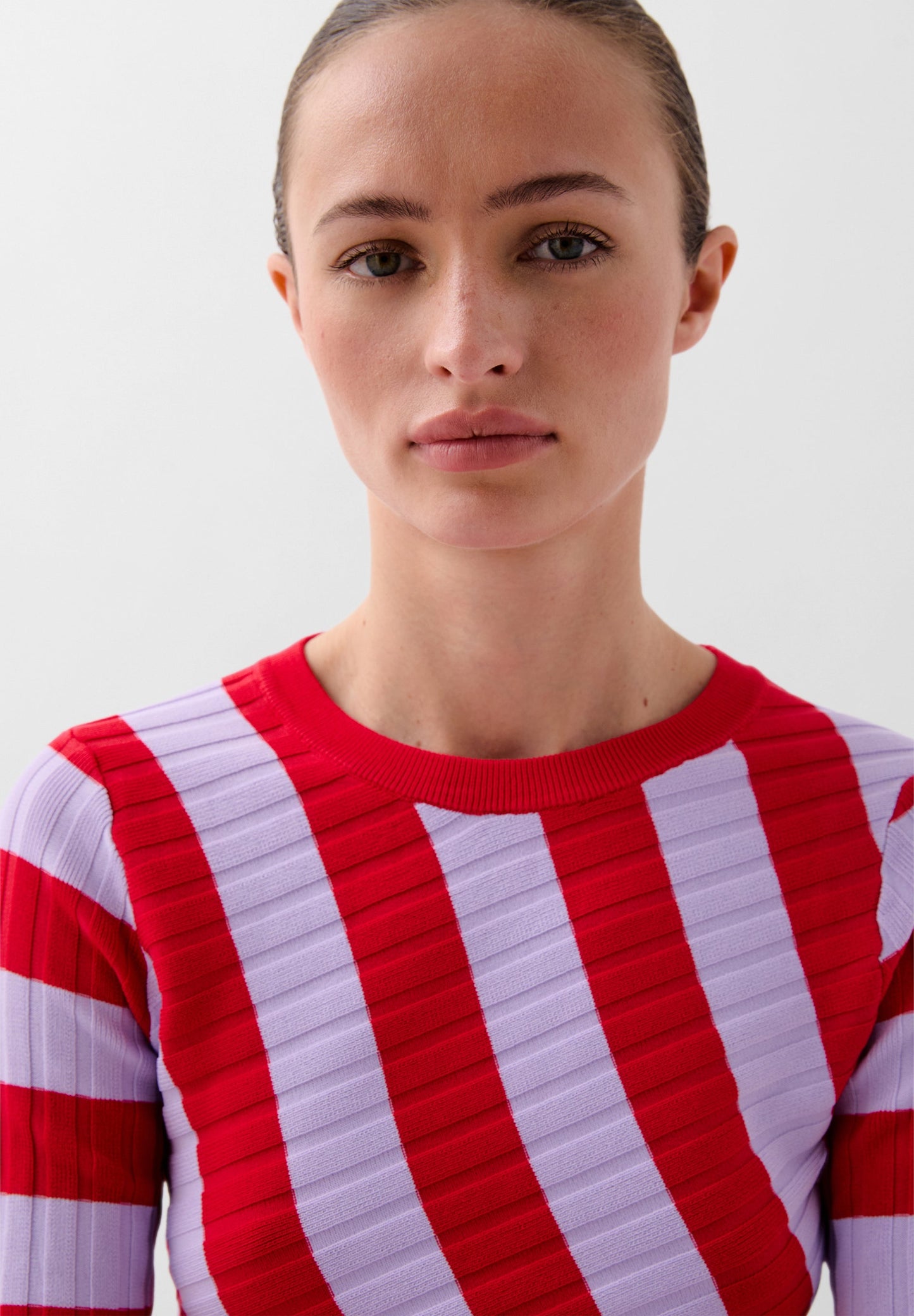 STRIPED KNIT DRESS