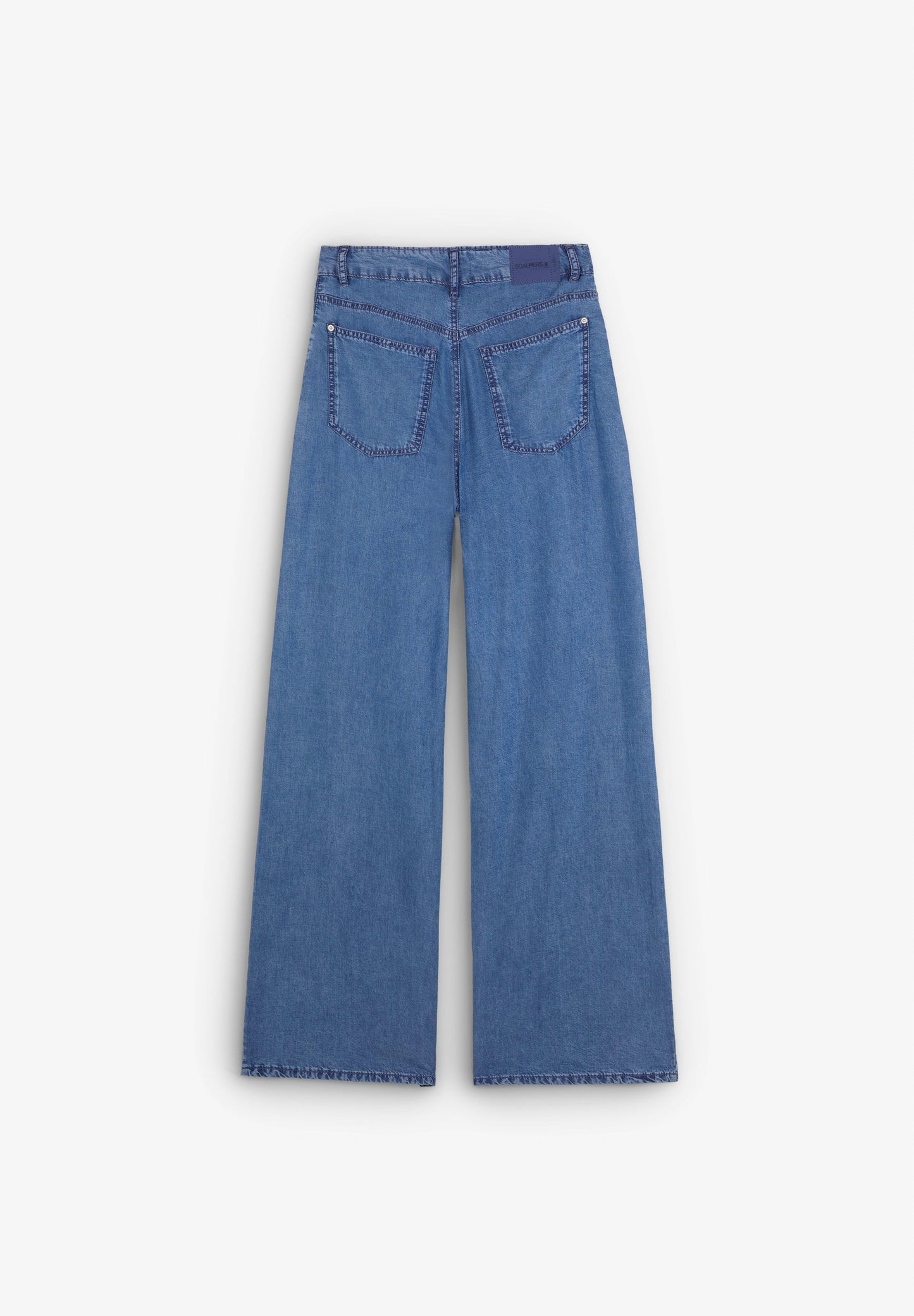 FLOWING DENIM TROUSERS