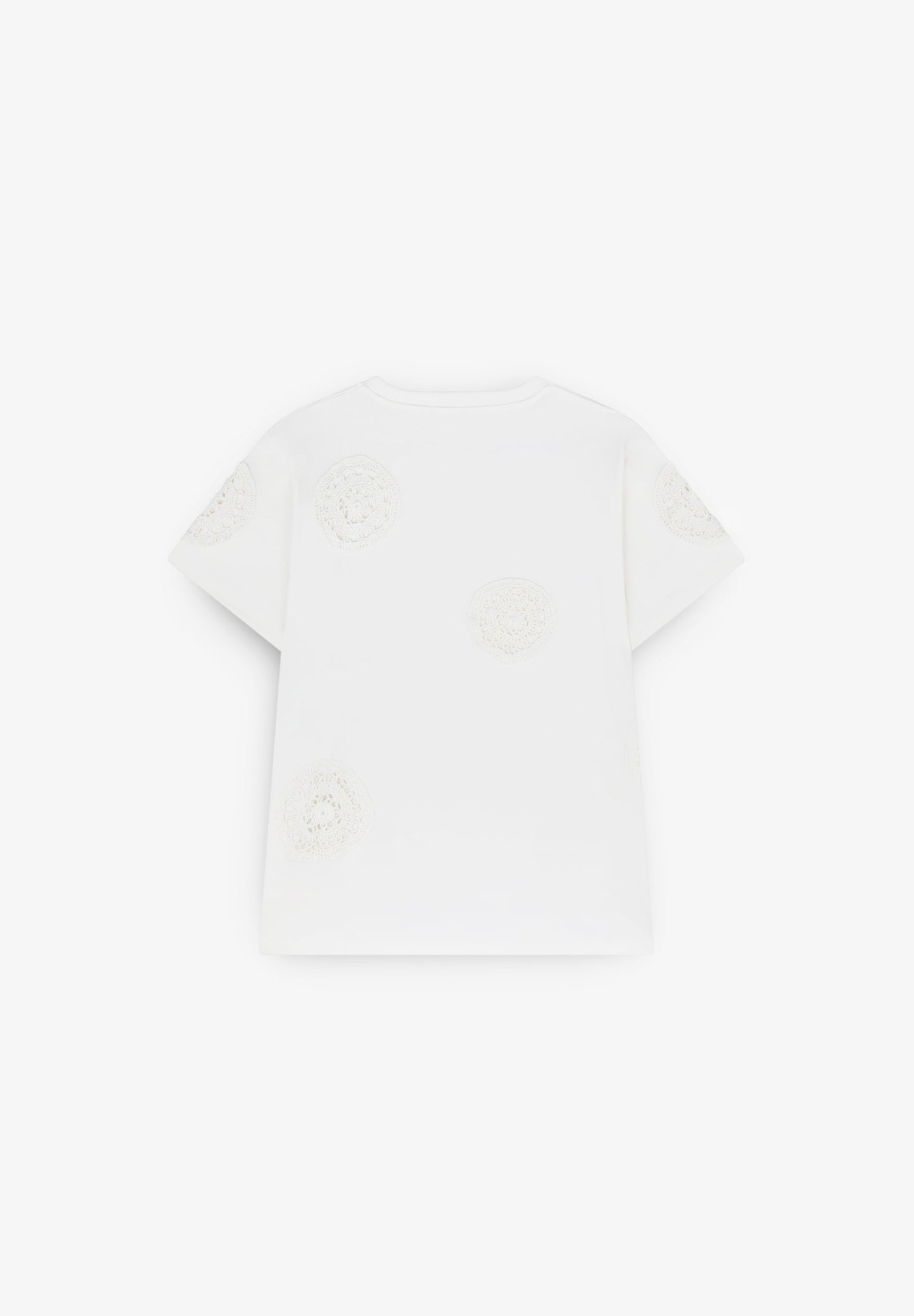 T-SHIRT WITH CROCHET DETAILS