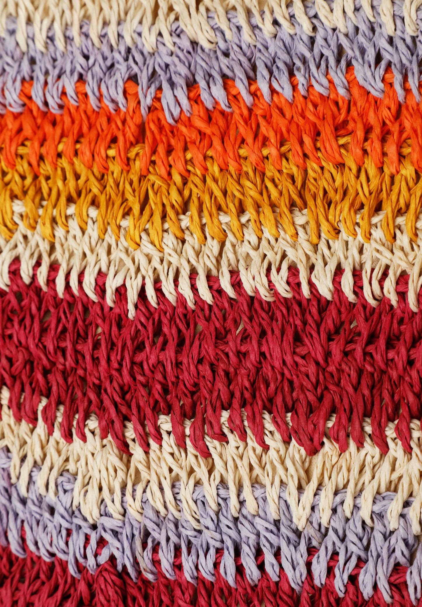 MULTICOLOURED RAFFIA SHOPPER BAG