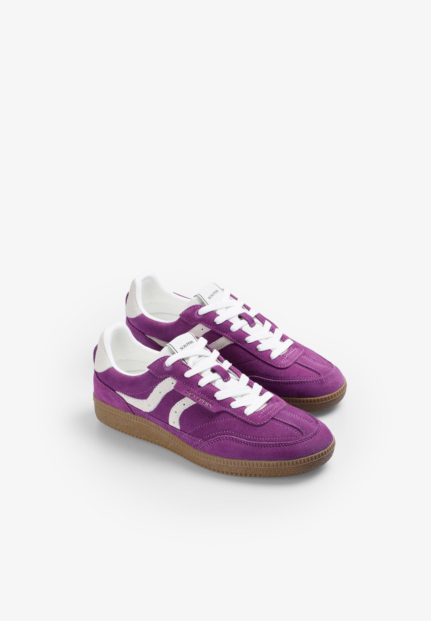 TWO-TONE LEATHER SNEAKERS