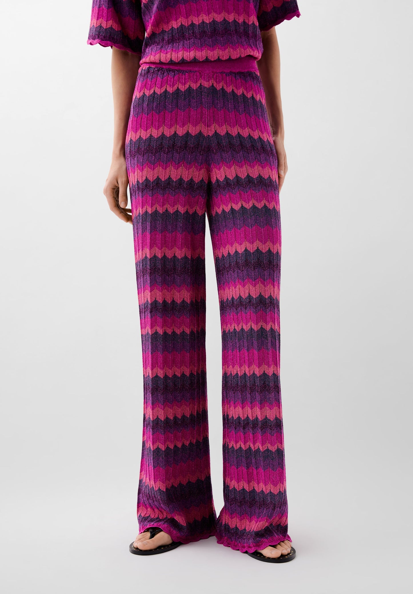 LUREX KNIT TROUSERS