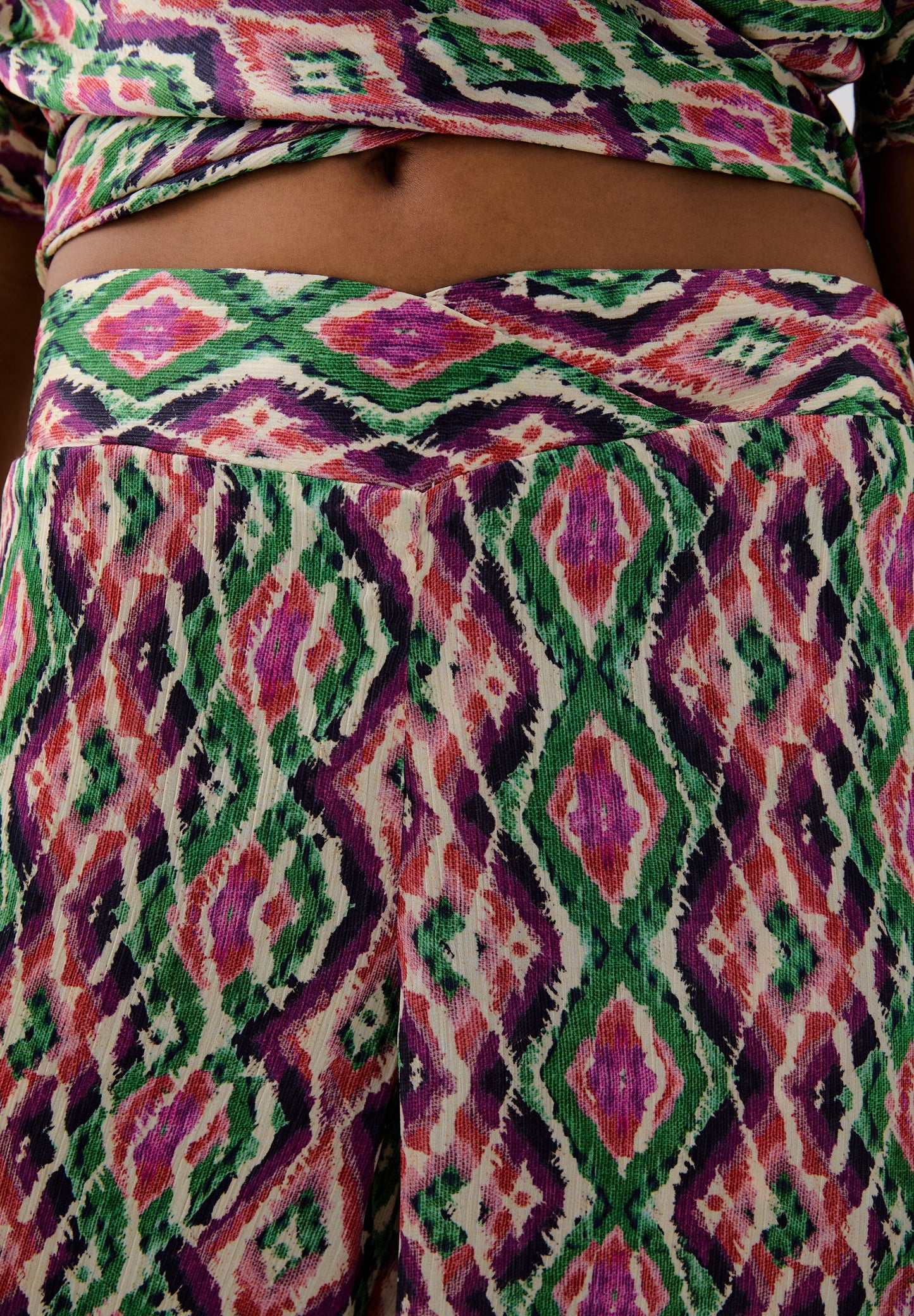 SC DIAMOND PRINT TROUSERS