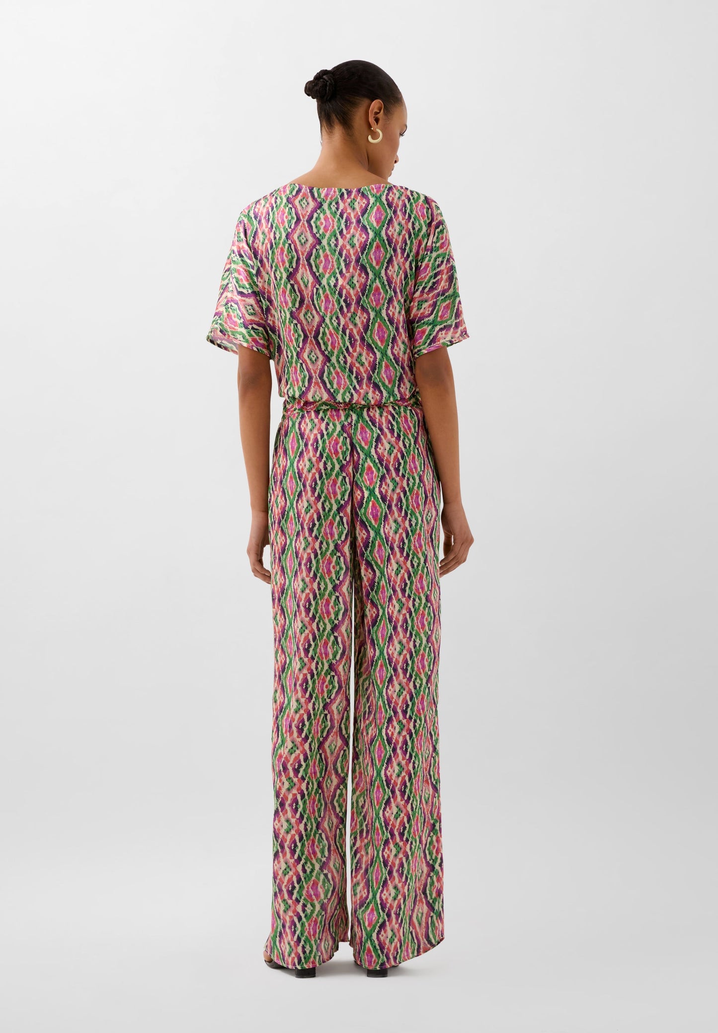 SC DIAMOND PRINT TROUSERS