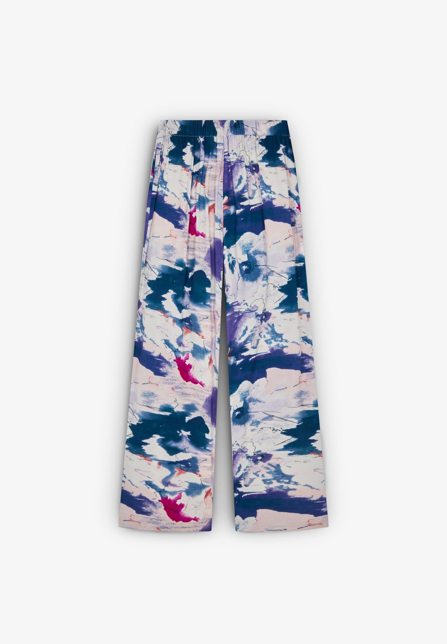 PRINTED DART TROUSERS