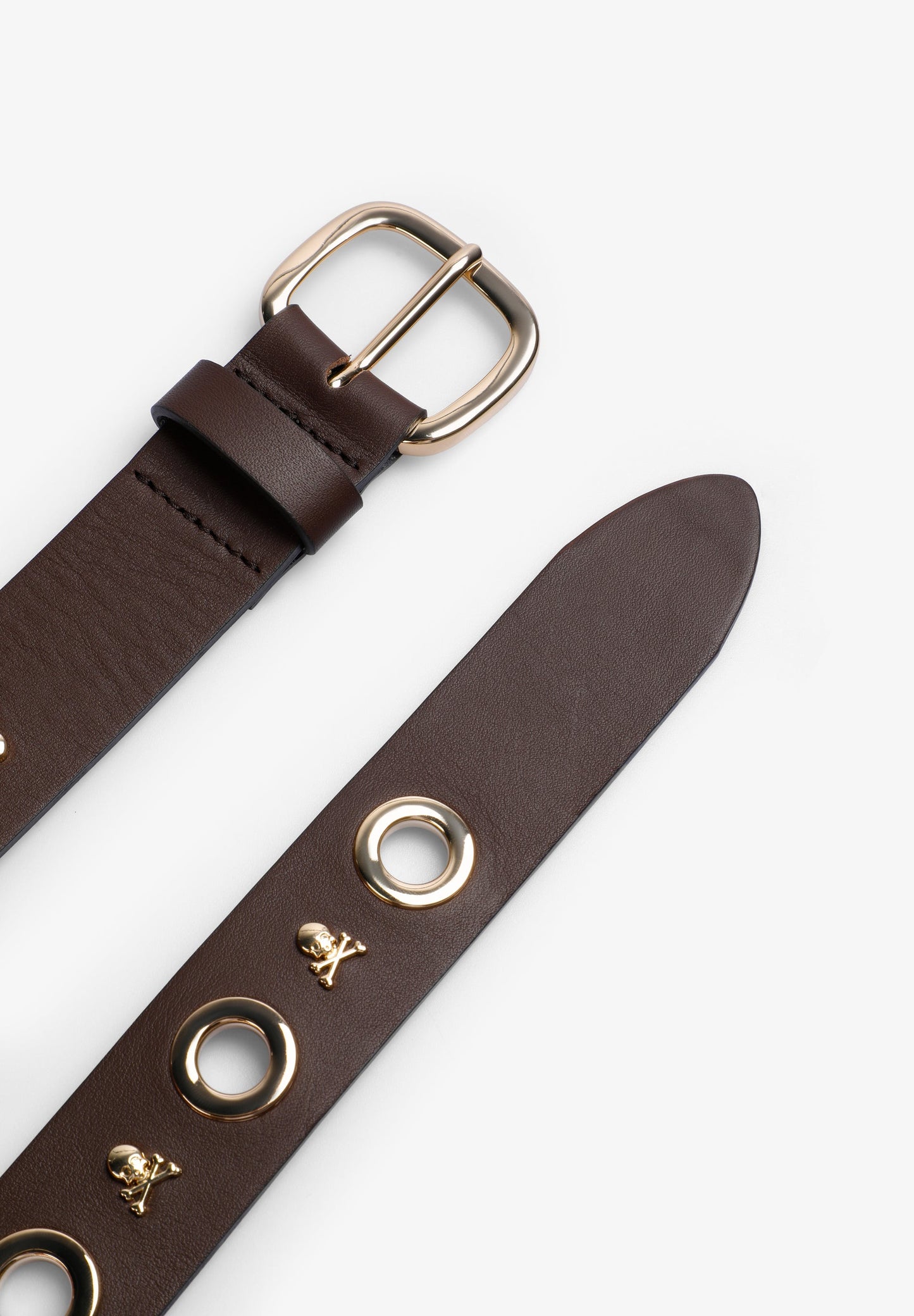 SC EYELET SKULL BELT