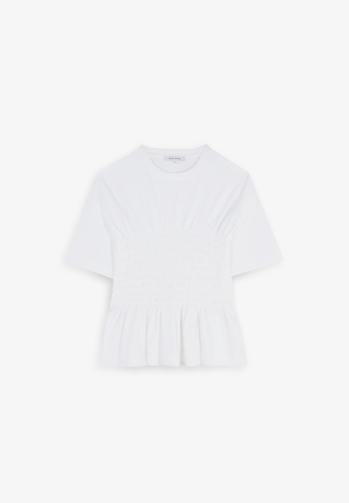 SMOCKED T-SHIRT