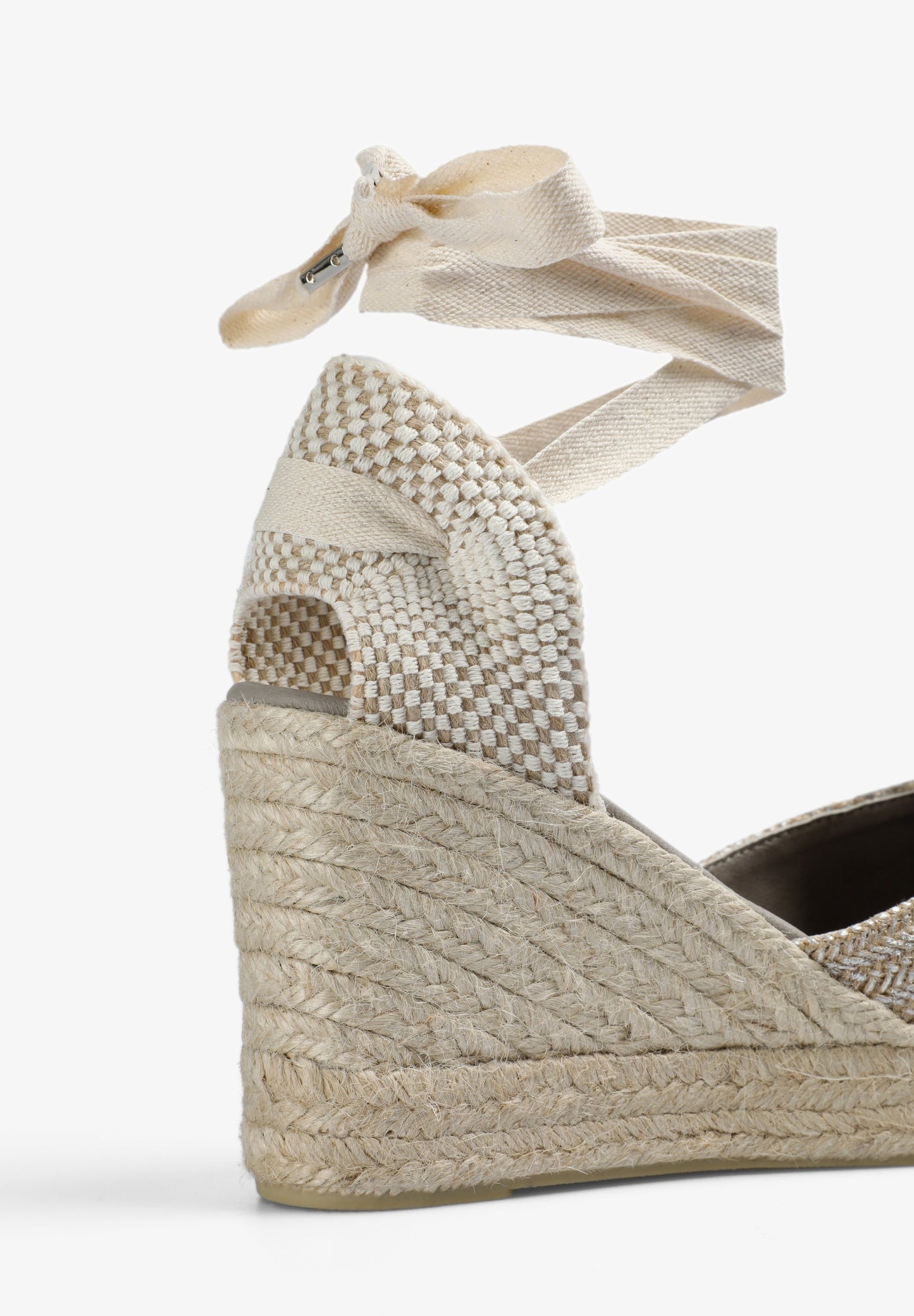 METAL WEDGE ESPADRILLES