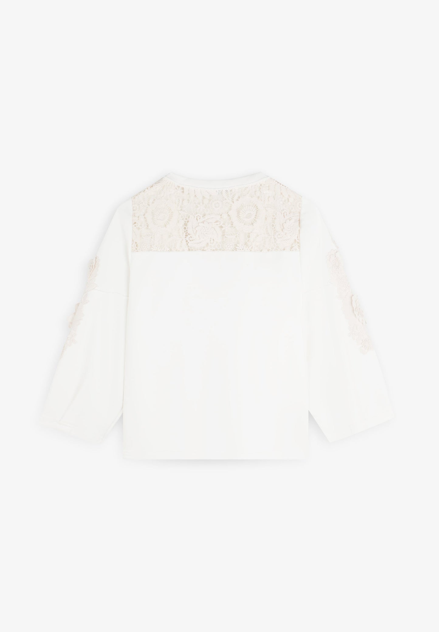 SC GUIPURE V-NECK SWEATER