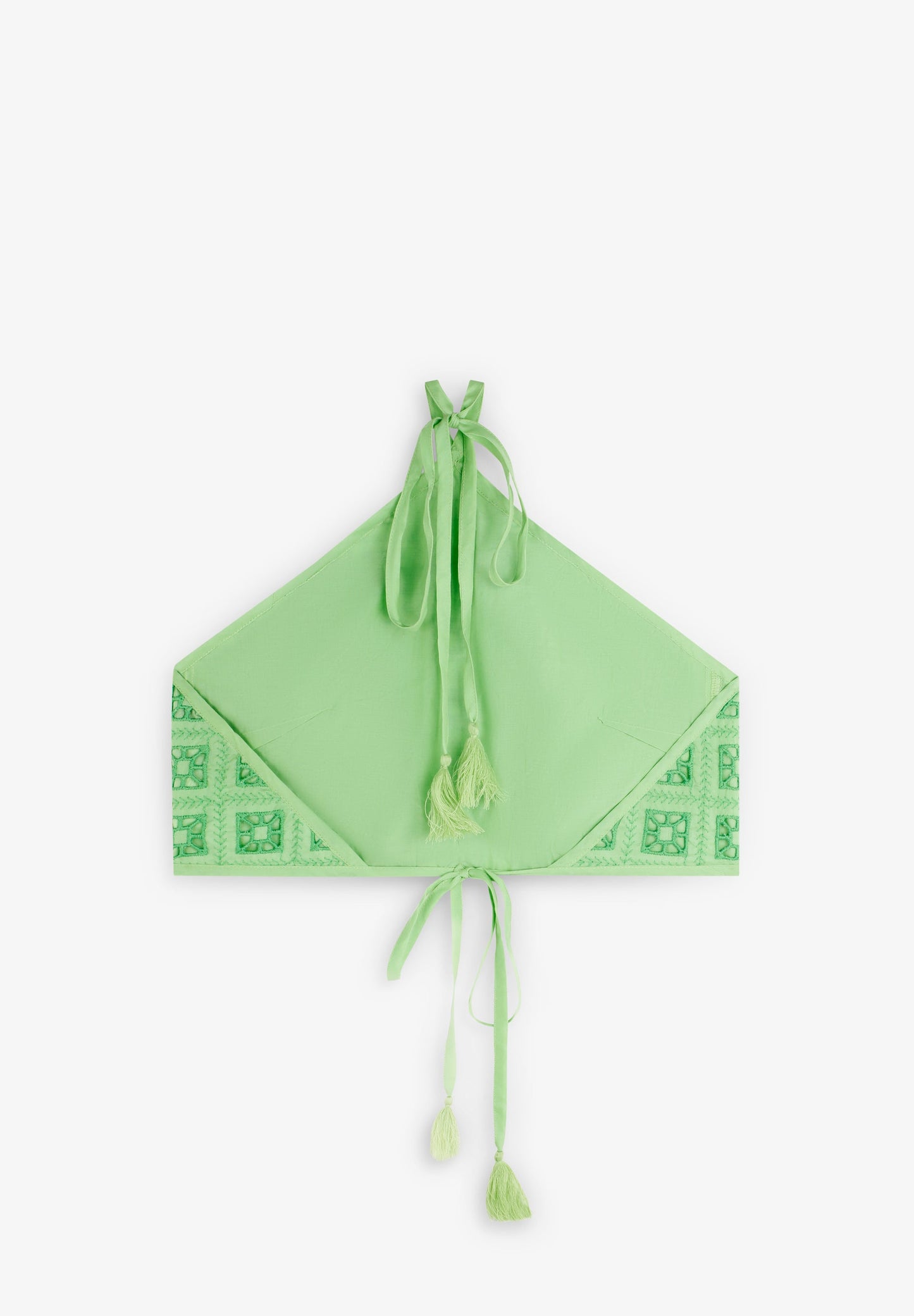 HALTER TOP WITH EMBROIDERED DETAILS