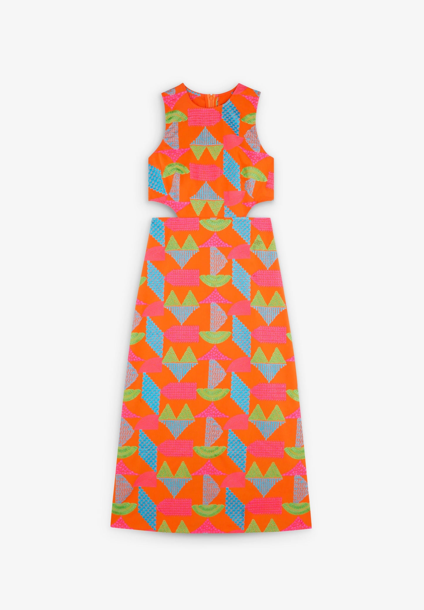 PRINT DRESS WITH CUT OUTS