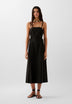DRESS WITH VENTS AND BOW