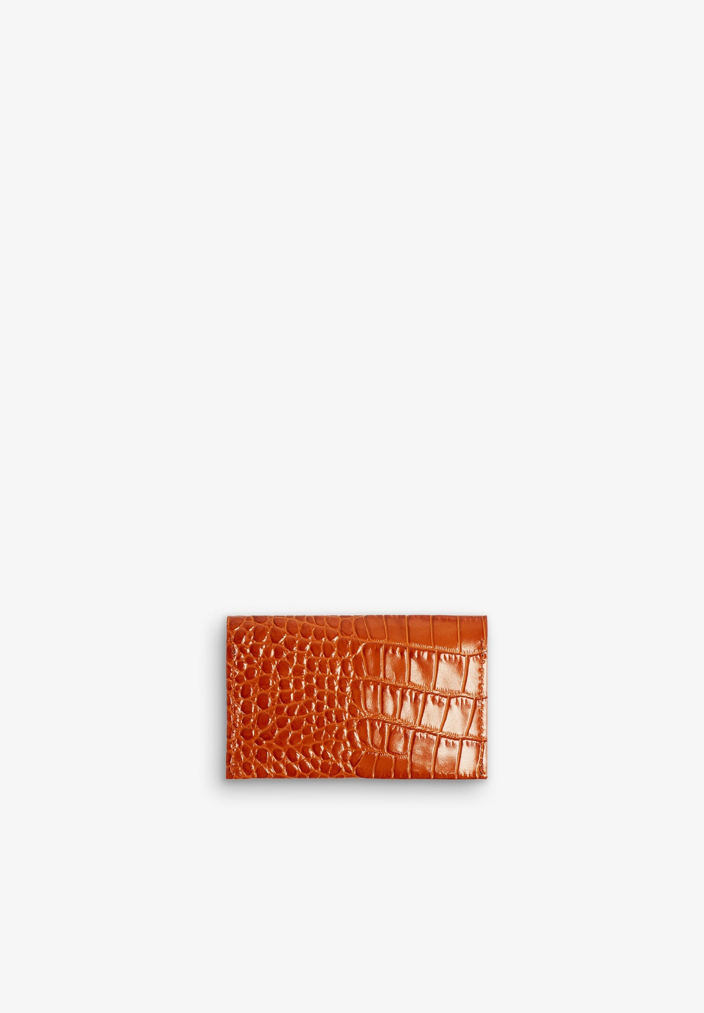 EMBOSSED LEATHER CARD HOLDER