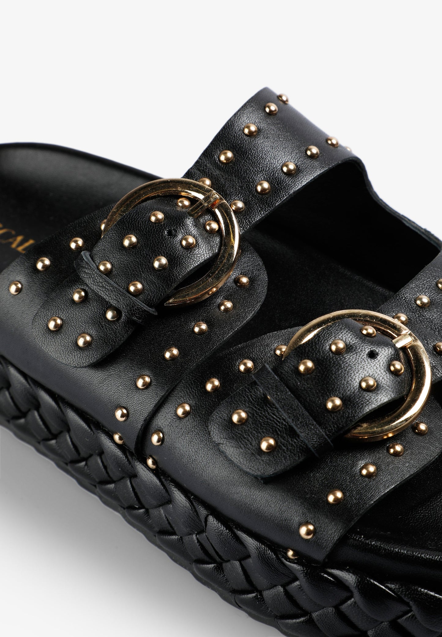 SANDALS WITH BUCKLES AND STUDS