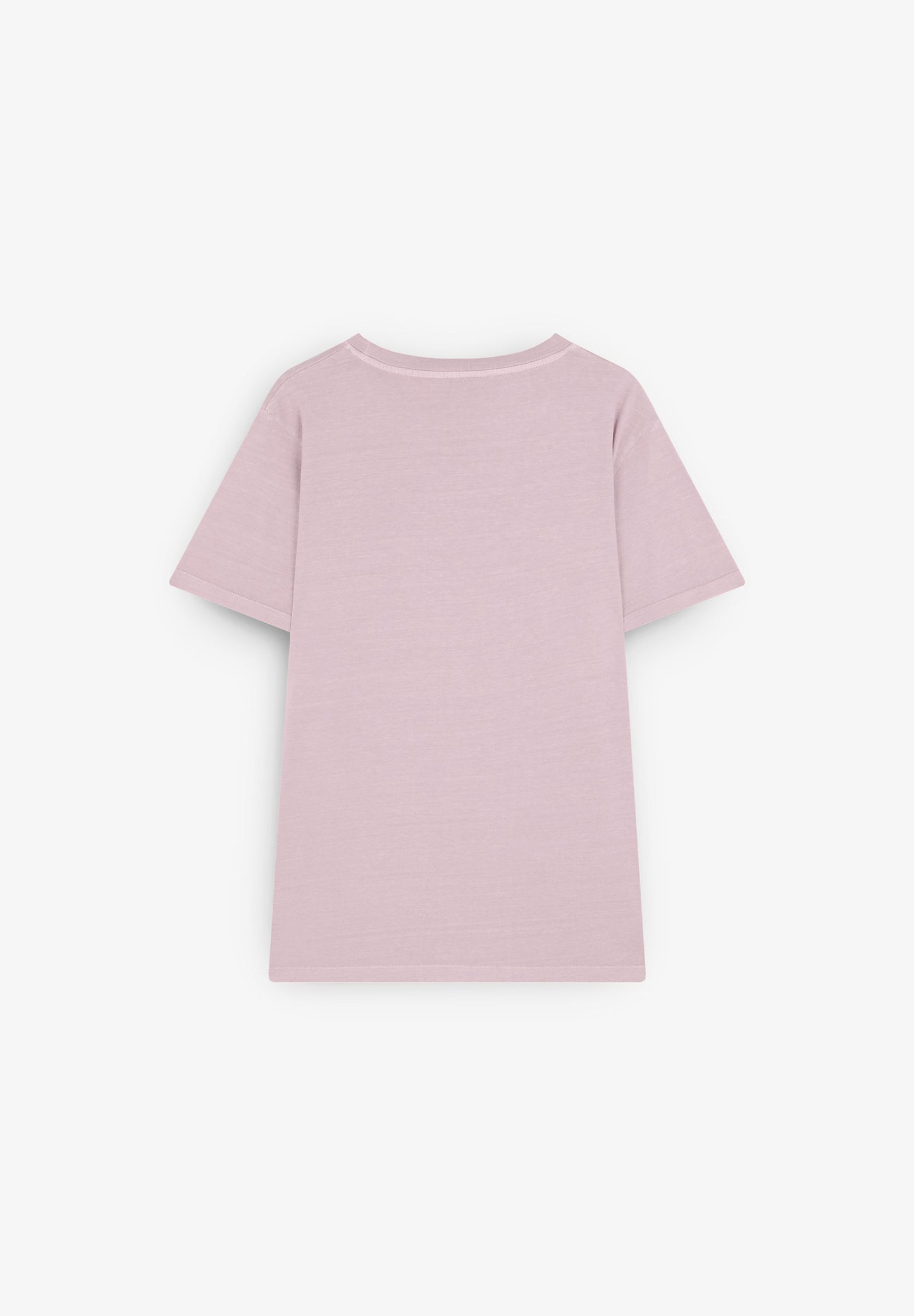 FADED T-SHIRT WITH EMBROIDERED SKULL