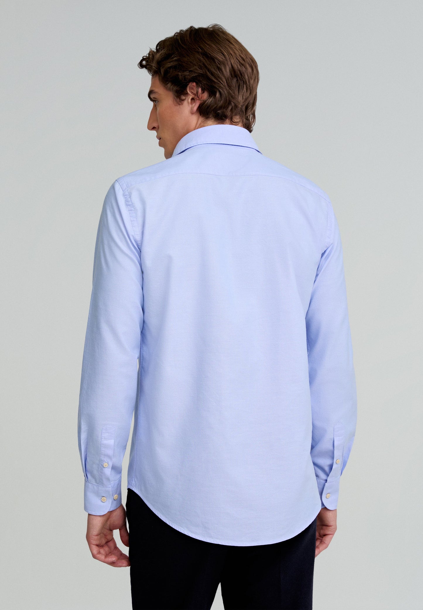 CONTRAST SKULL PLAIN FORMAL SHIRT