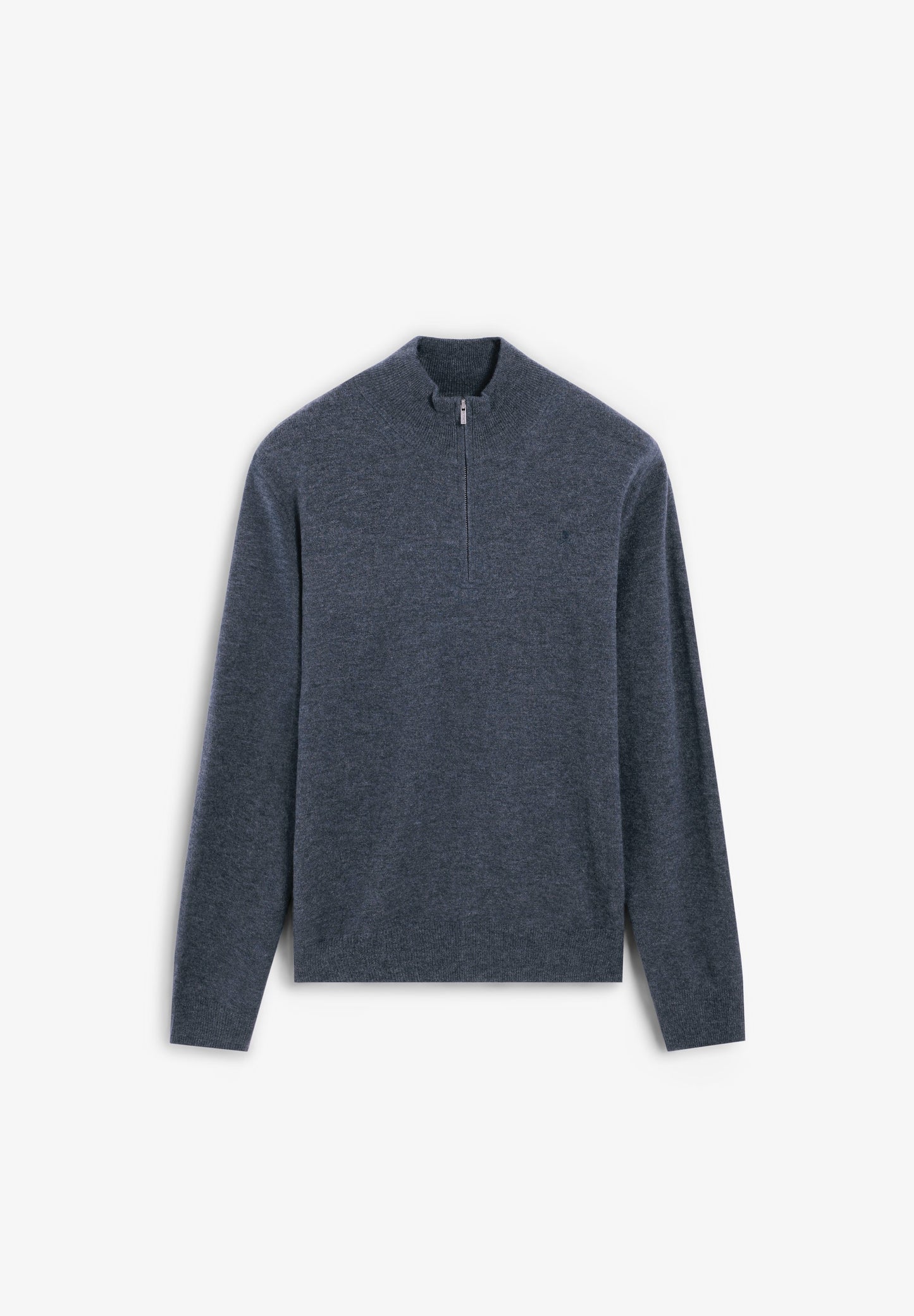 ZIPPED WOOL SWEATER WITH SKULL