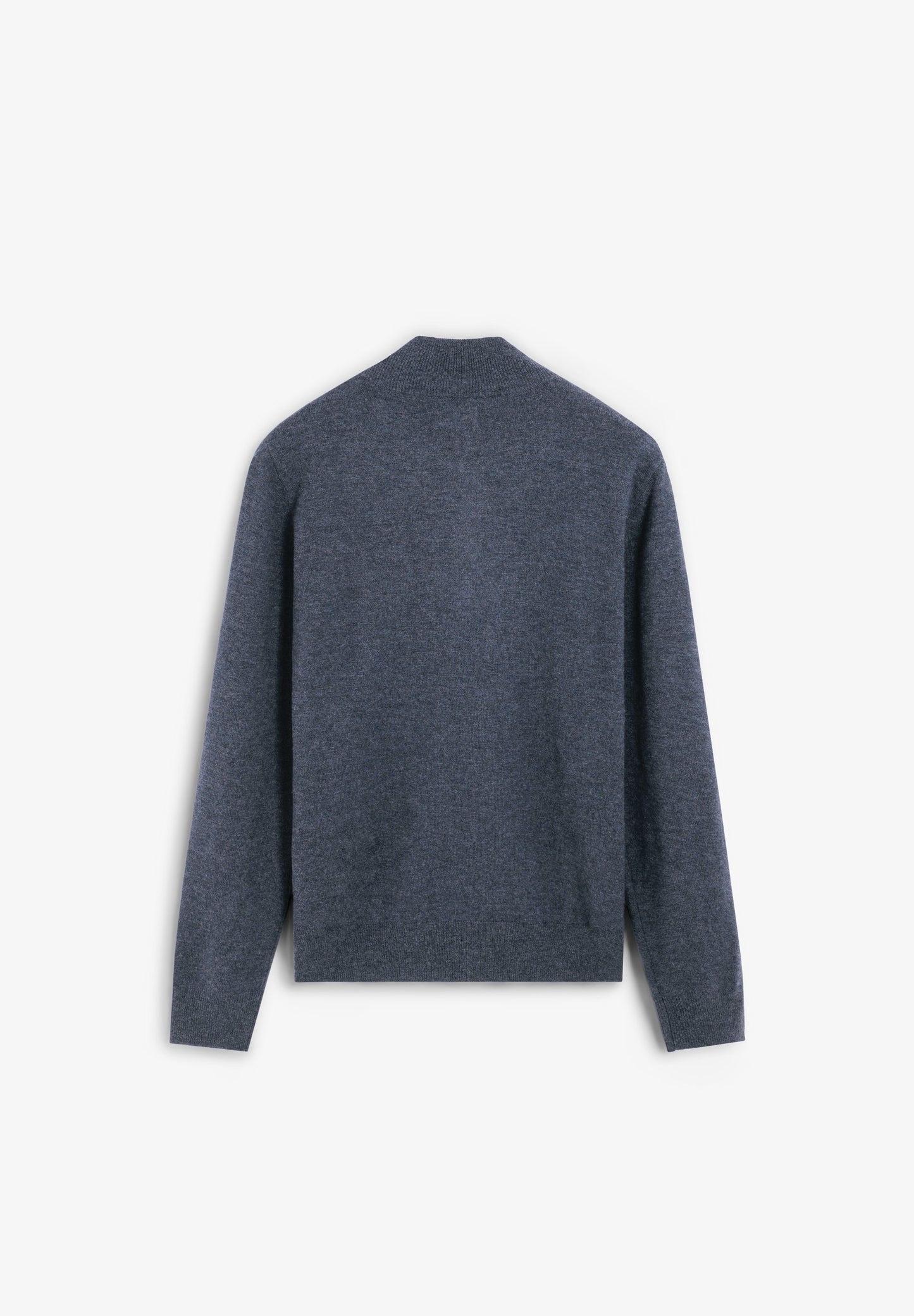 ZIPPED WOOL SWEATER WITH SKULL