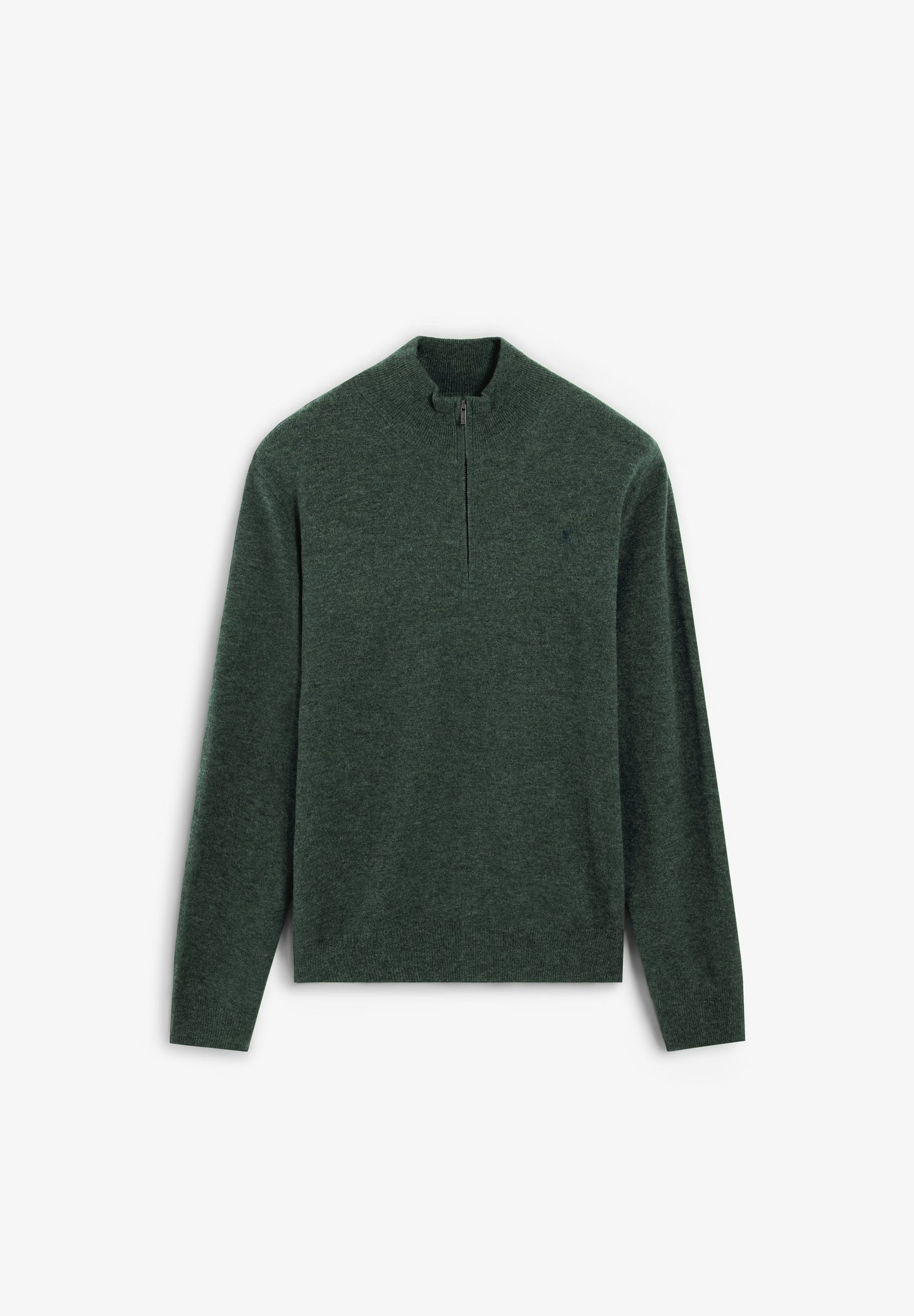 ZIPPED WOOL SWEATER WITH SKULL