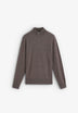 ZIPPED WOOL SWEATER WITH SKULL