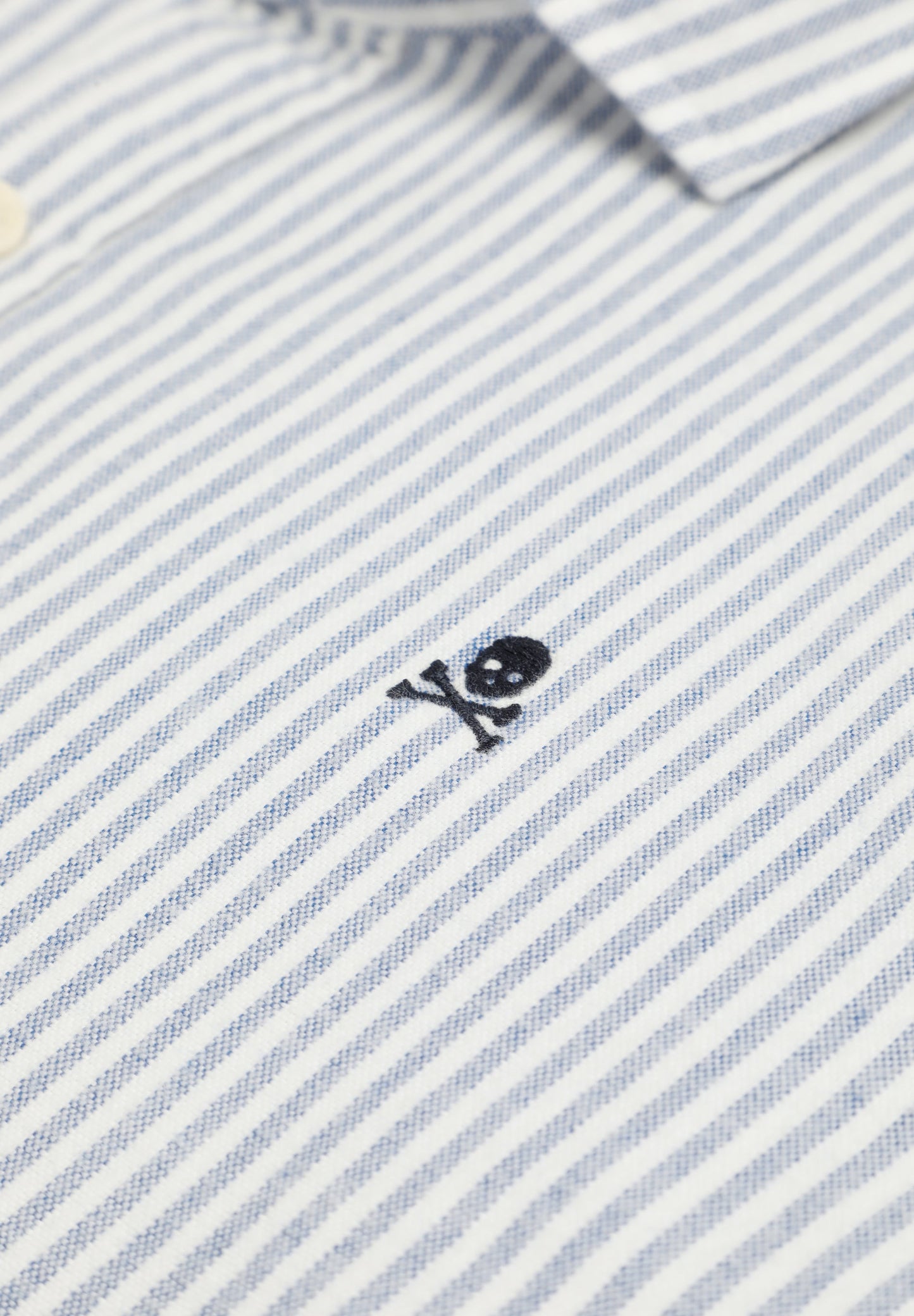 STRIPED OXFORD SHIRT WITH LOGO
