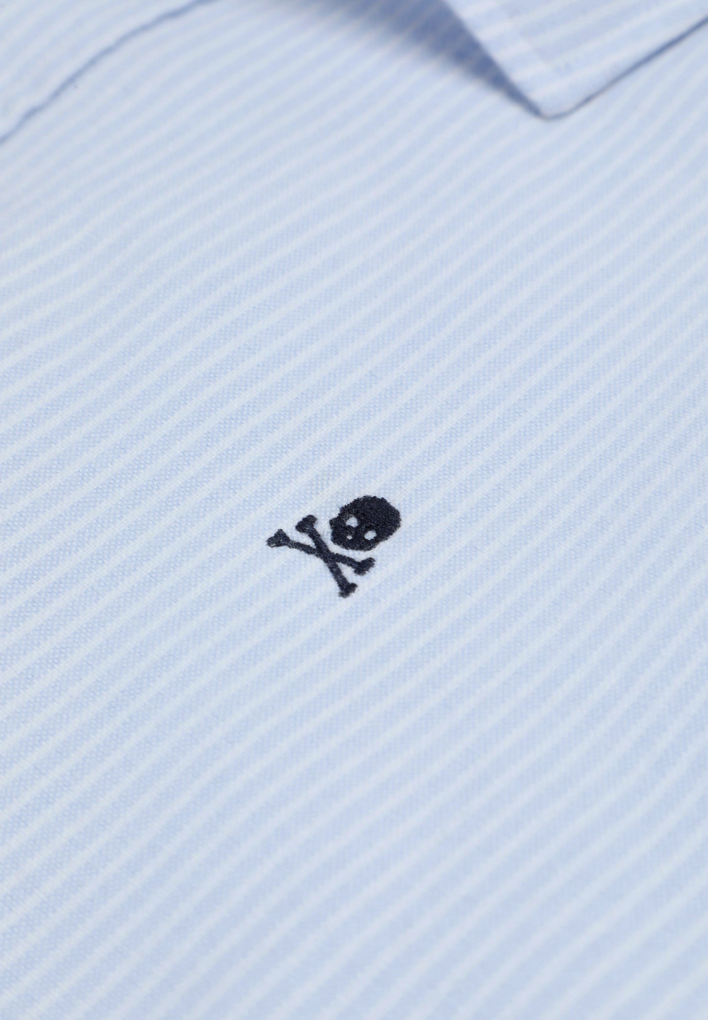 STRIPED OXFORD SHIRT WITH LOGO