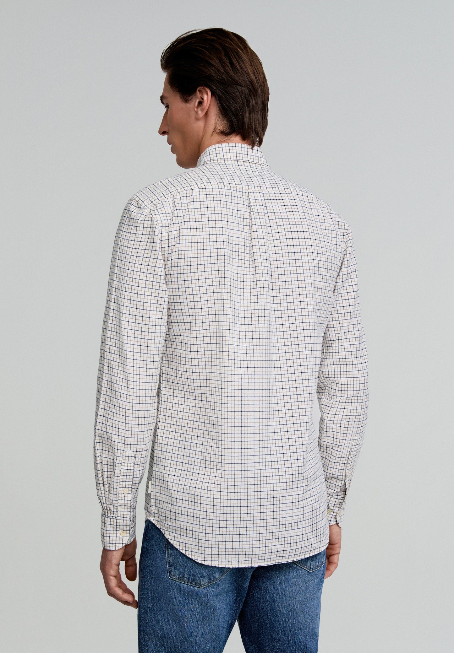CHECKED SHIRT WITH CONTRAST SKULL