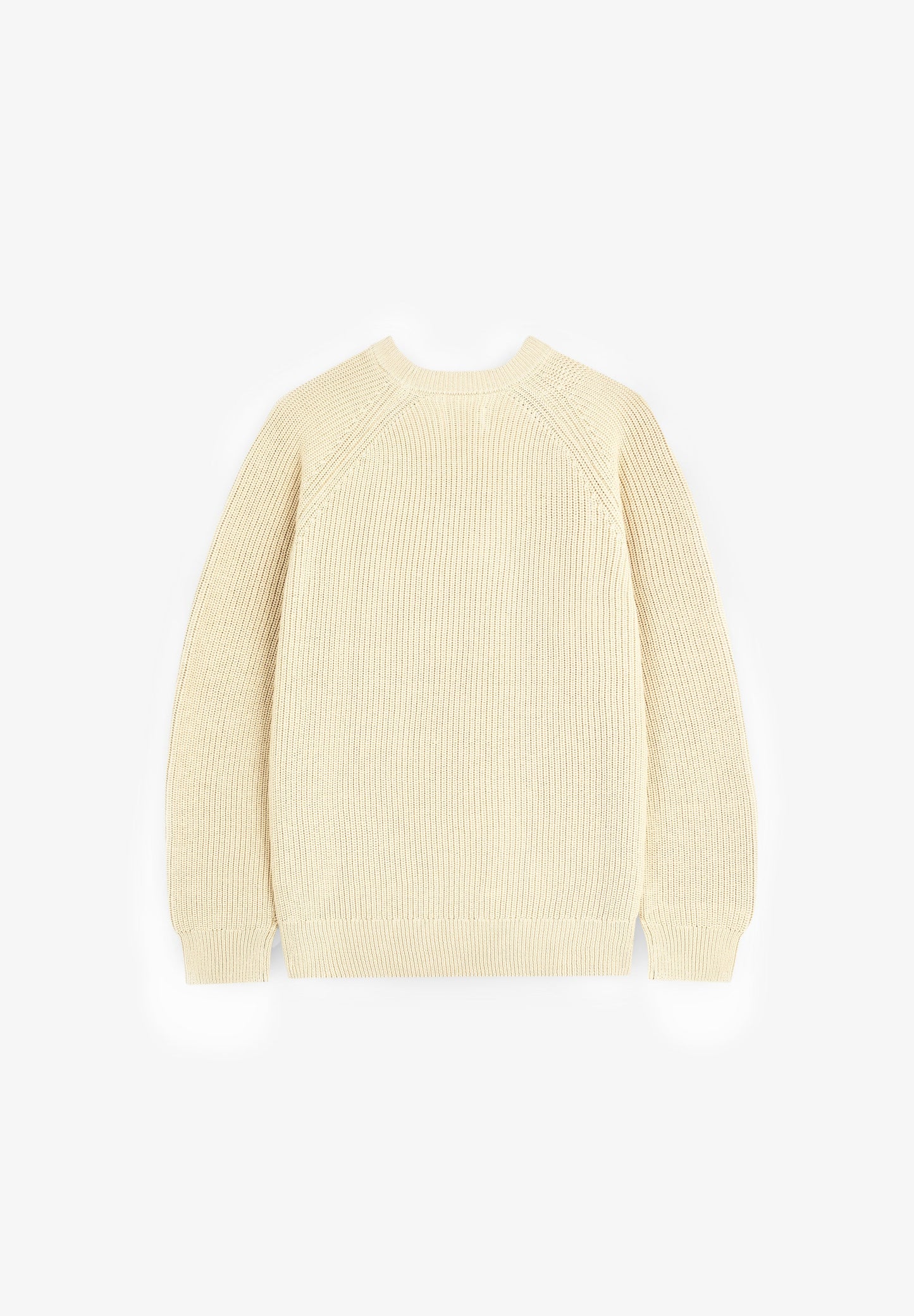 100% COTTON RIBBED SWEATER