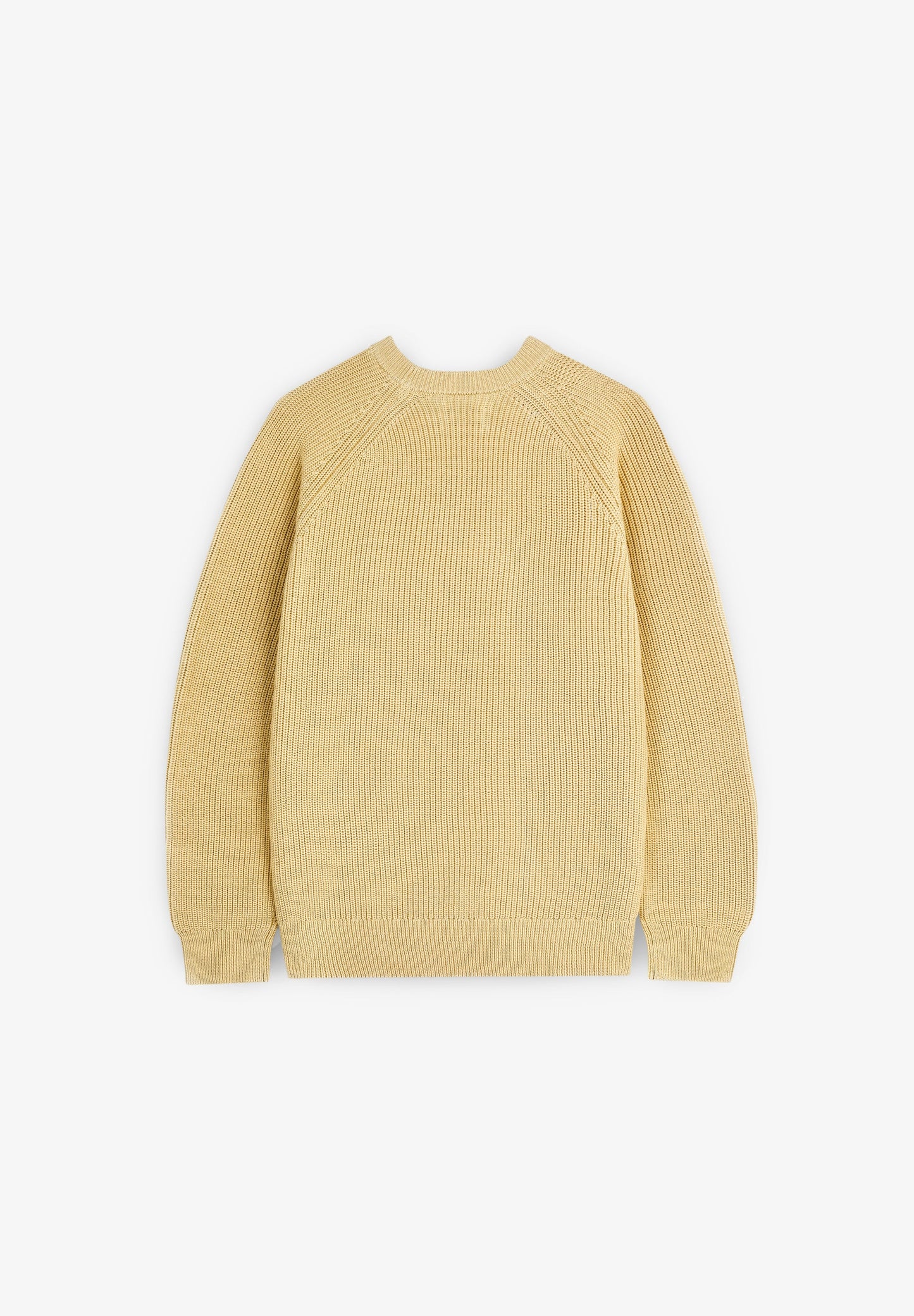 100% COTTON RIBBED SWEATER