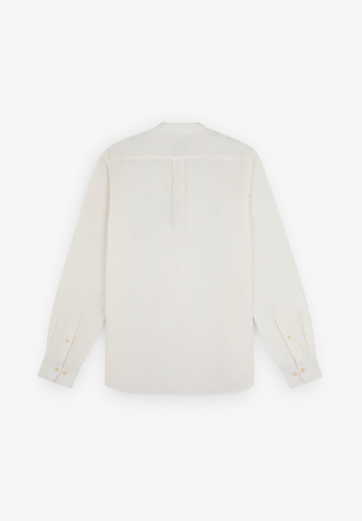 LINEN SHIRT WITH STAND-UP COLLAR