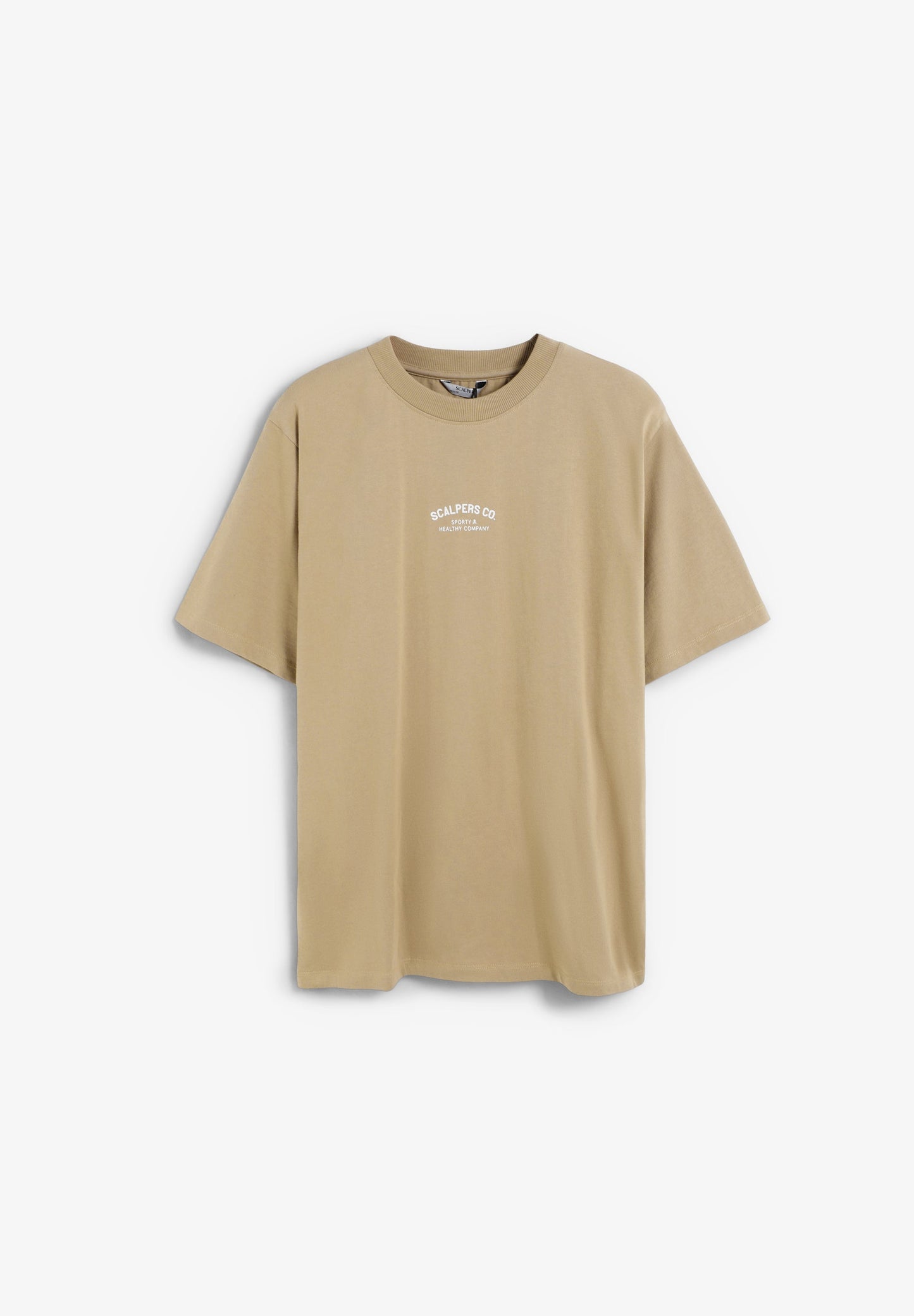 PRINT T-SHIRT WITH CONTRAST LOGO